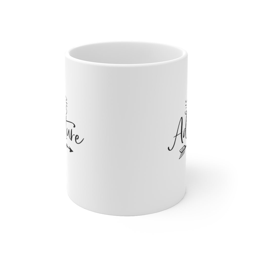 Let The Adventure Begin - White Ceramic Mug 2 sizes Available