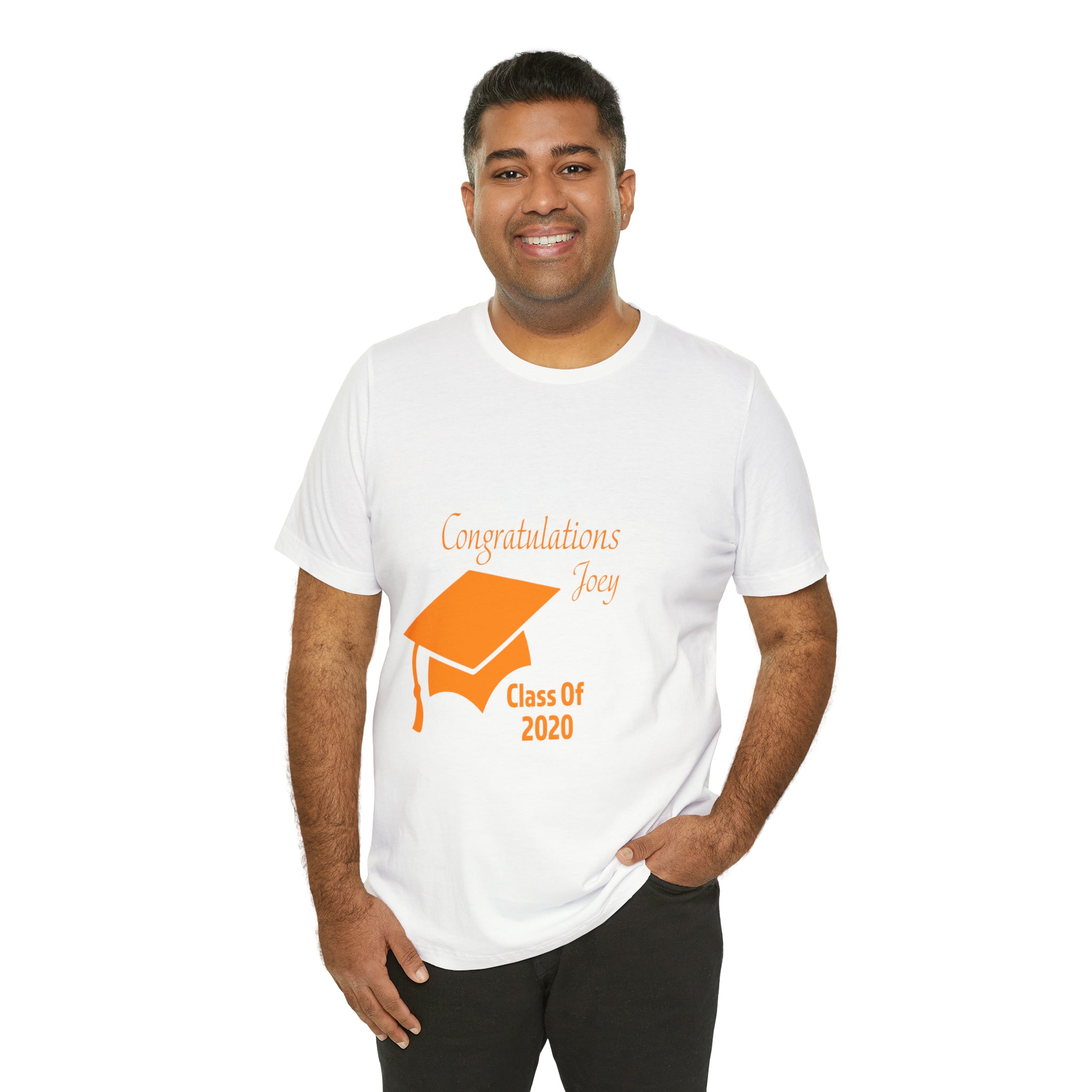 Congratulations With Year & Name Customizable - Unisex Jersey Short Sleeve Tee