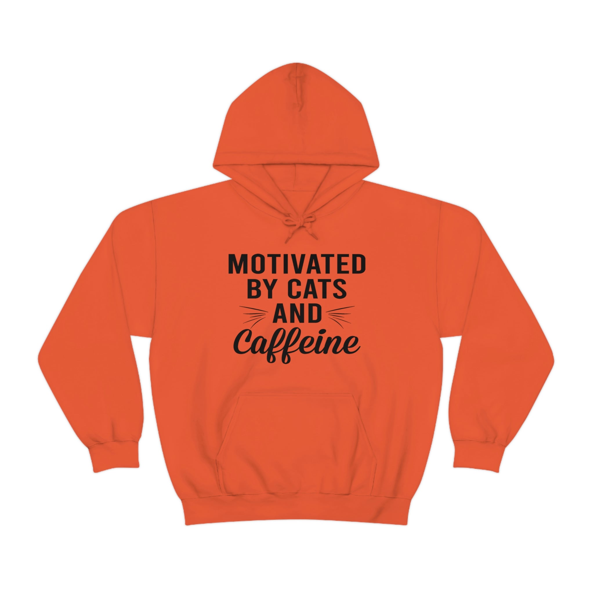 Motivated By Cats & Caffeine - Unisex Heavy Blend™ Hooded Sweatshirt