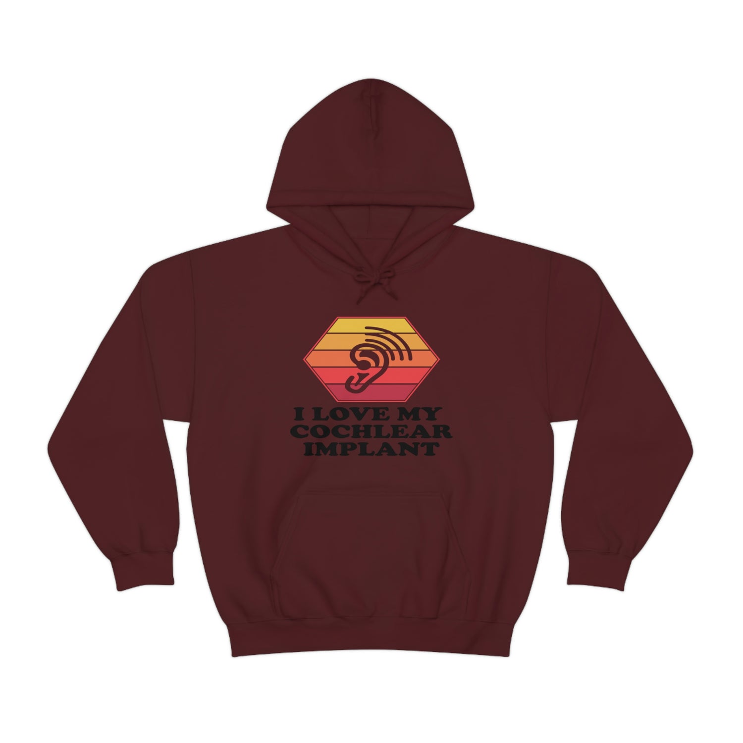 I Love My Cochlear Implant  - Unisex Heavy Blend™ Hooded Sweatshirt