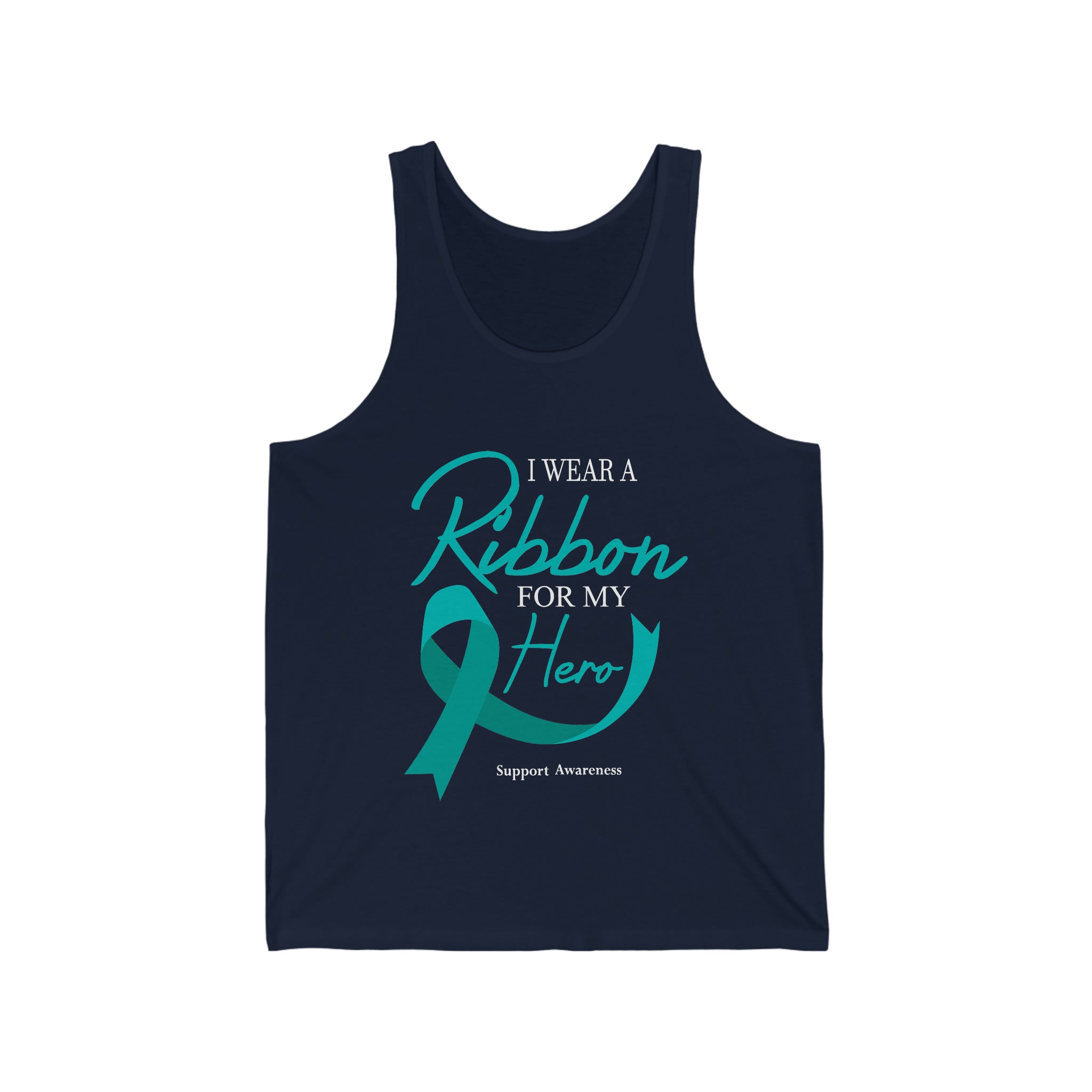 I Wear A Ribbon For My Hero - Unisex Jersey Tank Top