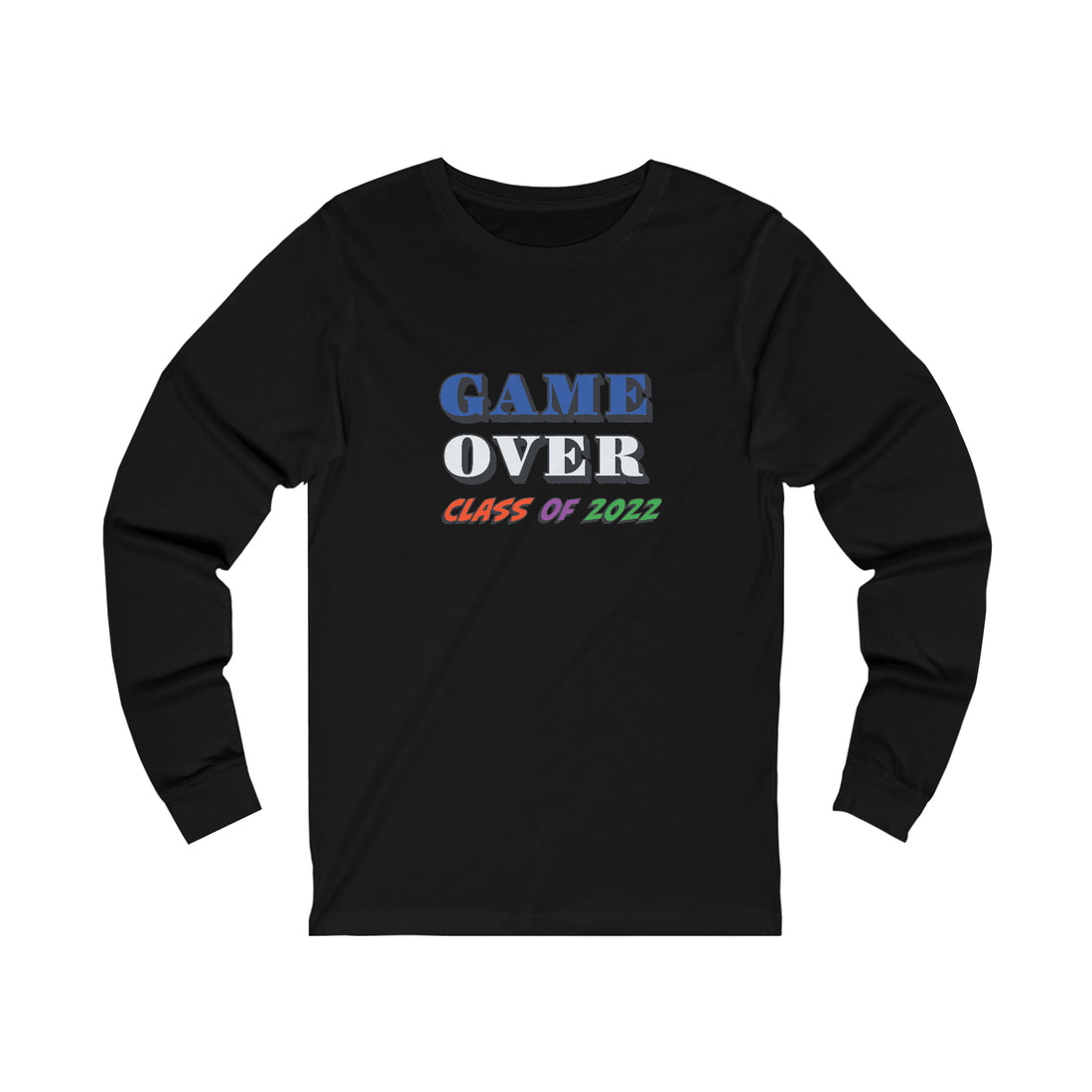 Game Over With Class Year Customizable - Unisex Jersey Long Sleeve Tee