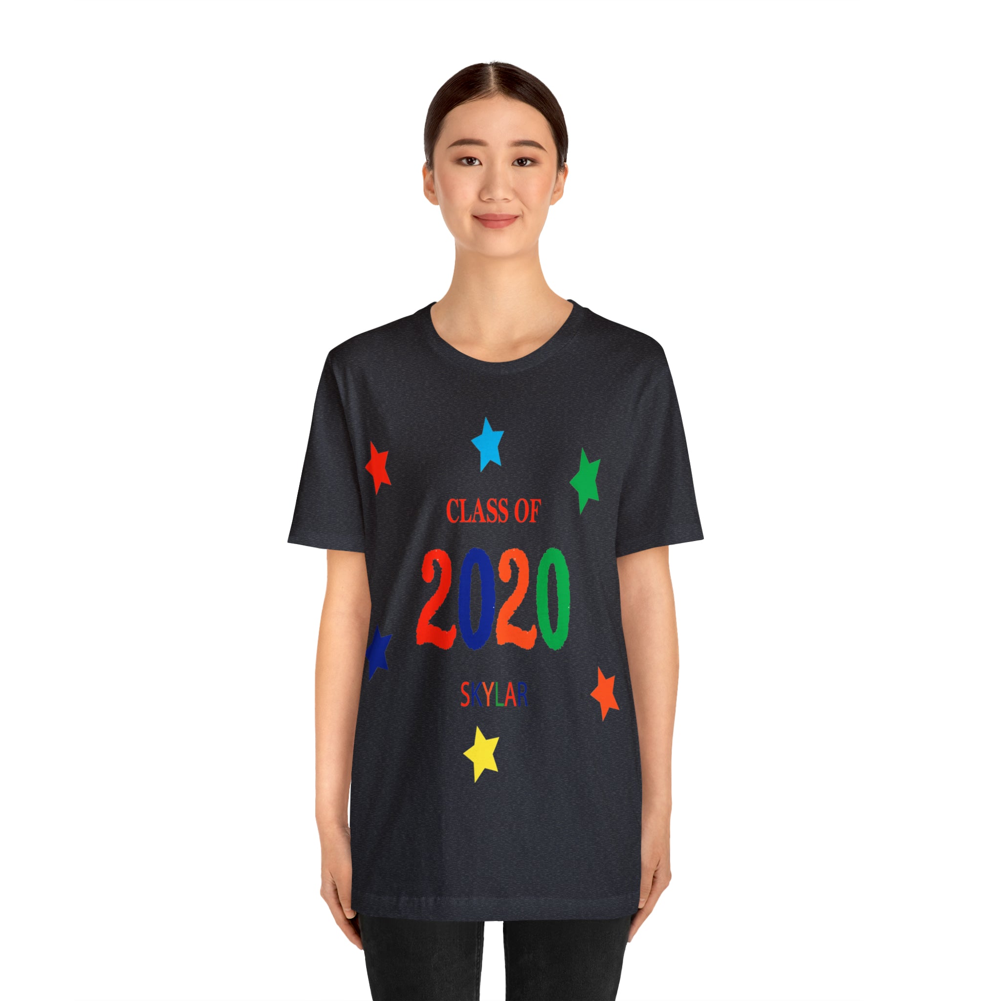 Customizable Class of Year & Name - Unisex Jersey Short Sleeve Tee