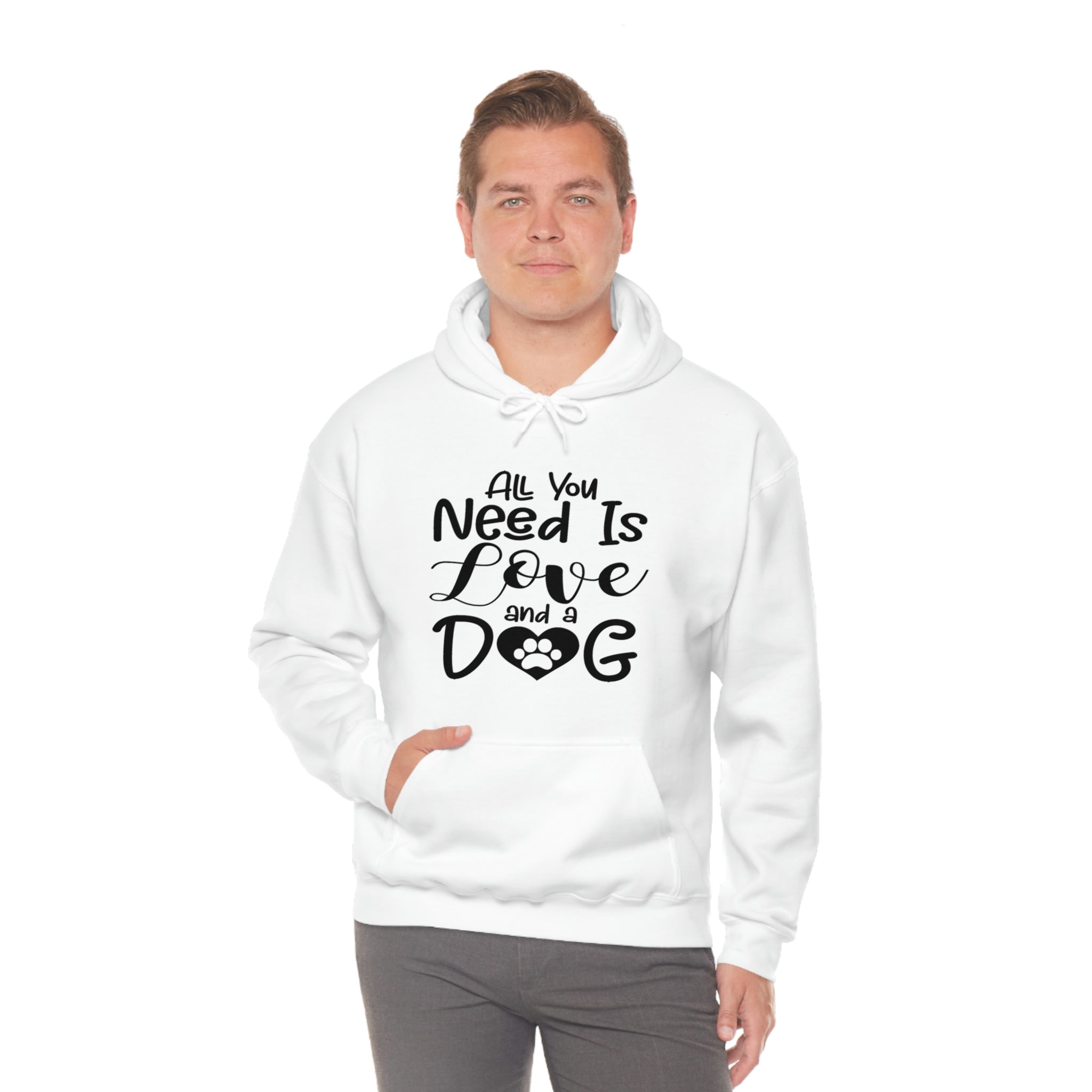 All You Need Is Love & A Dog - Unisex Heavy Blend™ Hooded Sweatshirt