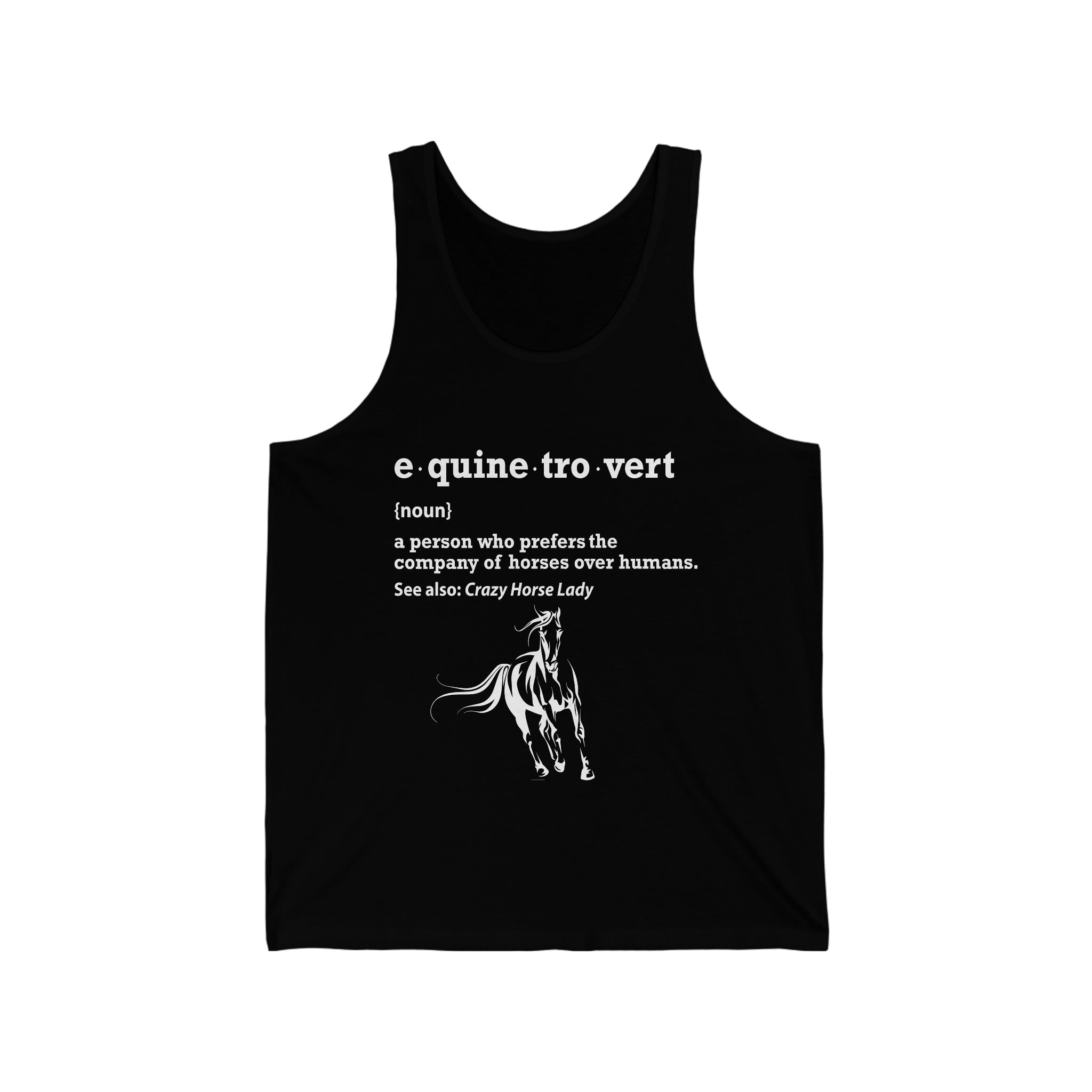 Equinetrovert Definition - Unisex Jersey Tank Top