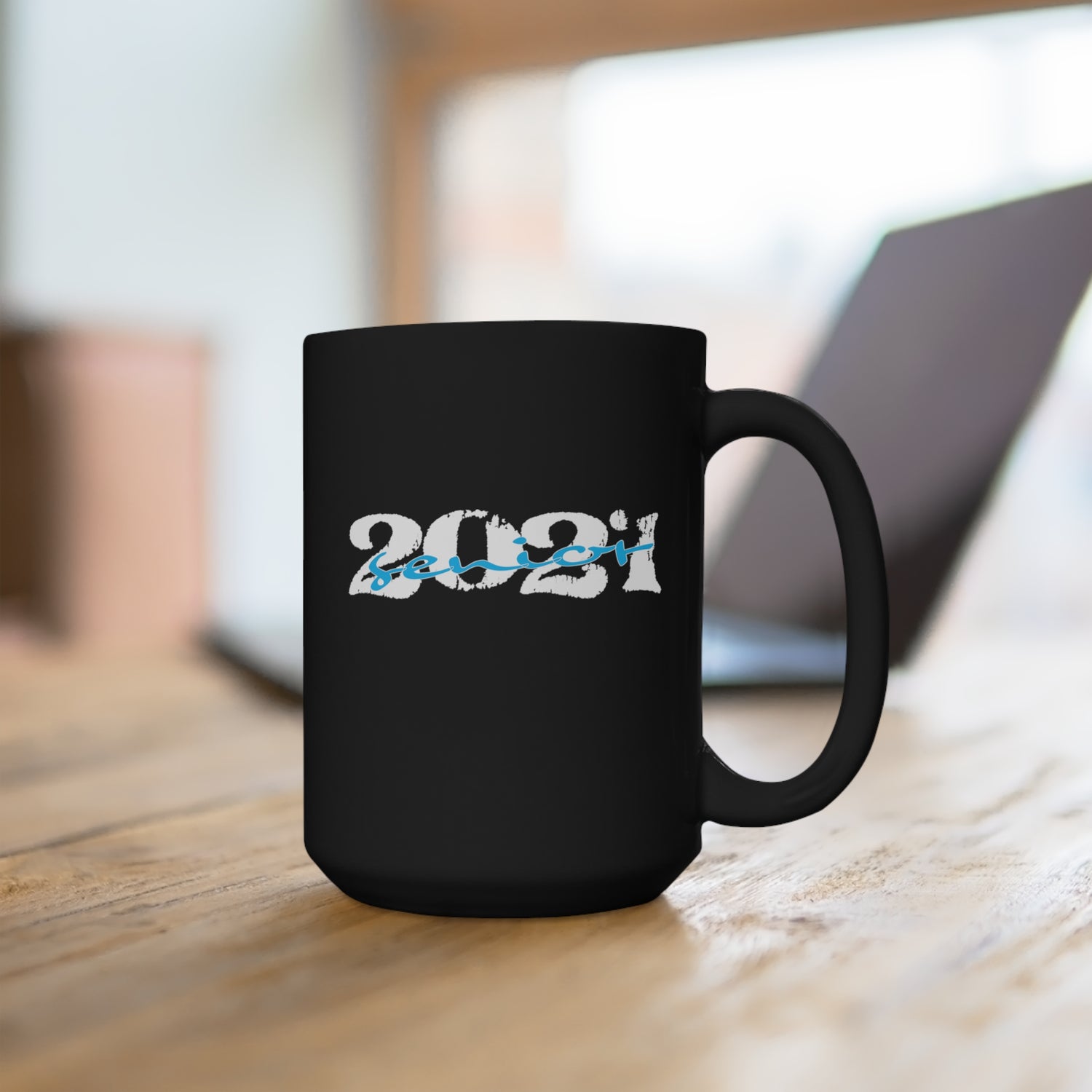 Senior With Class Year Customizable - Large 15oz Black Mug