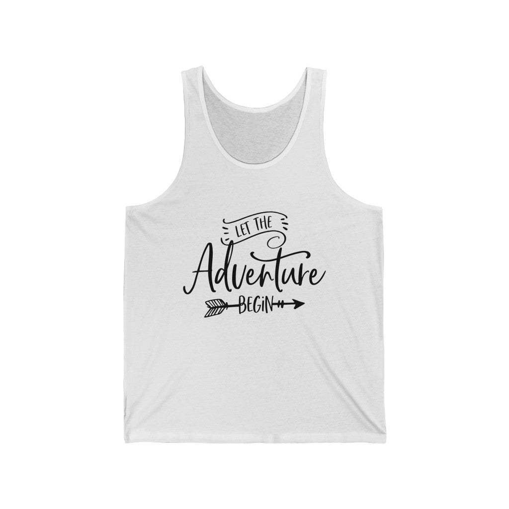 Let The Adventure Begin - Unisex Jersey Tank Top
