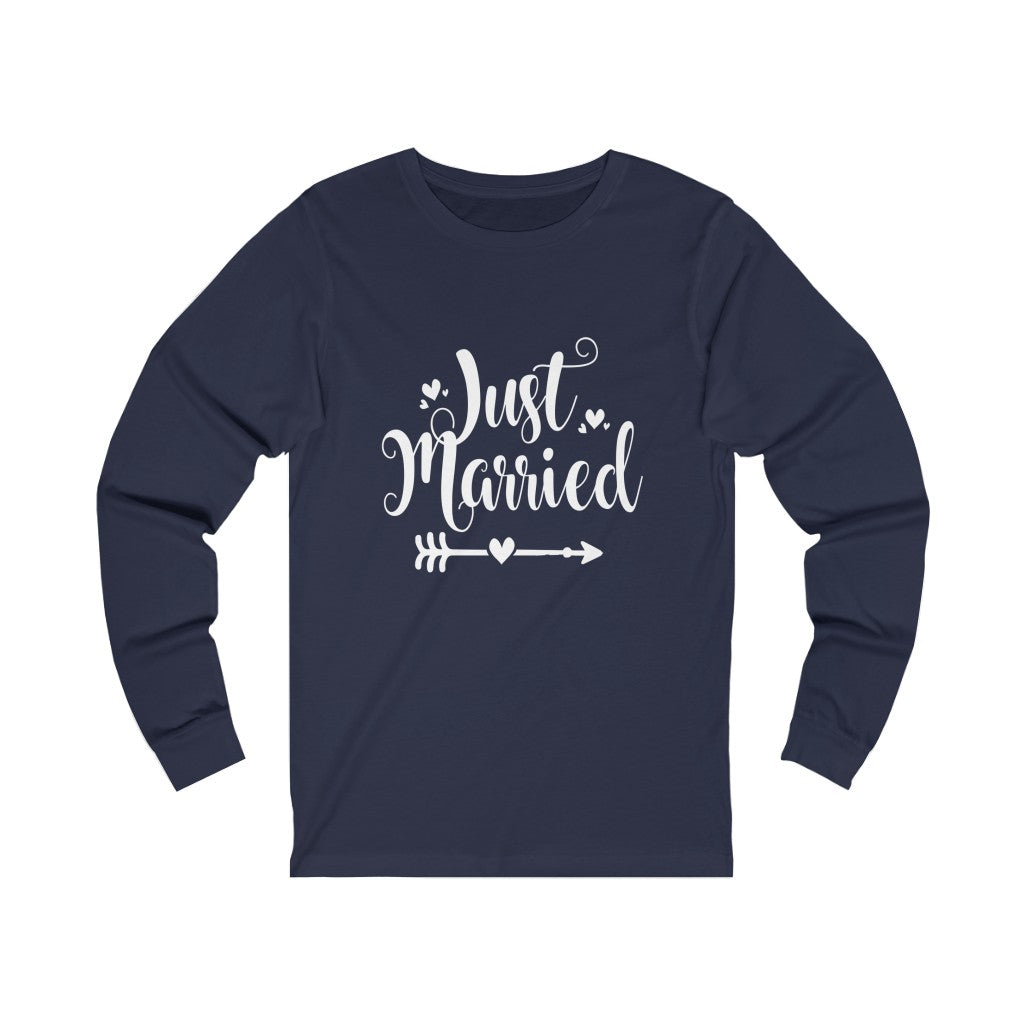 Just Married - Unisex Jersey Long Sleeve Tee