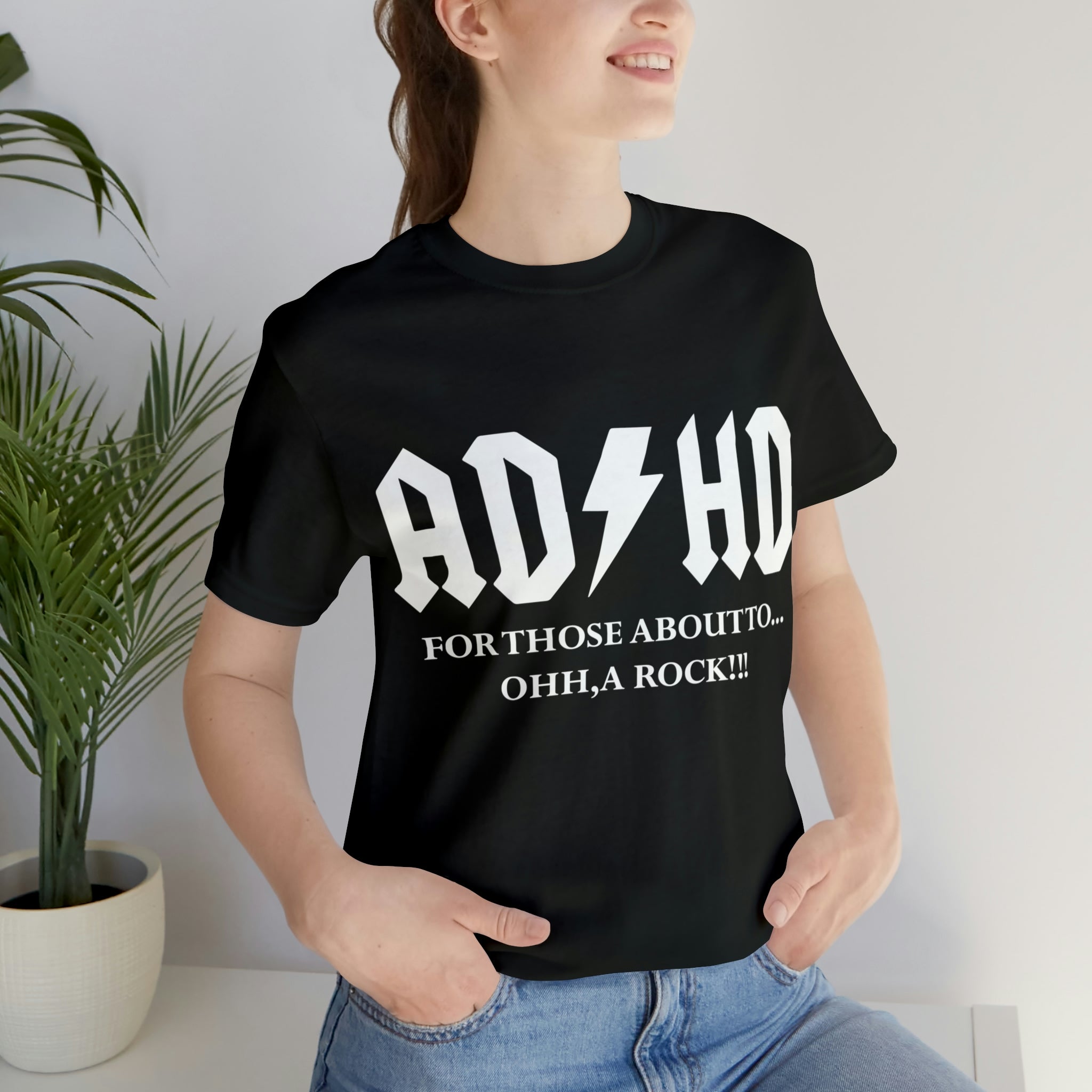ADHD Look A Rock - Unisex Jersey Short Sleeve Tee