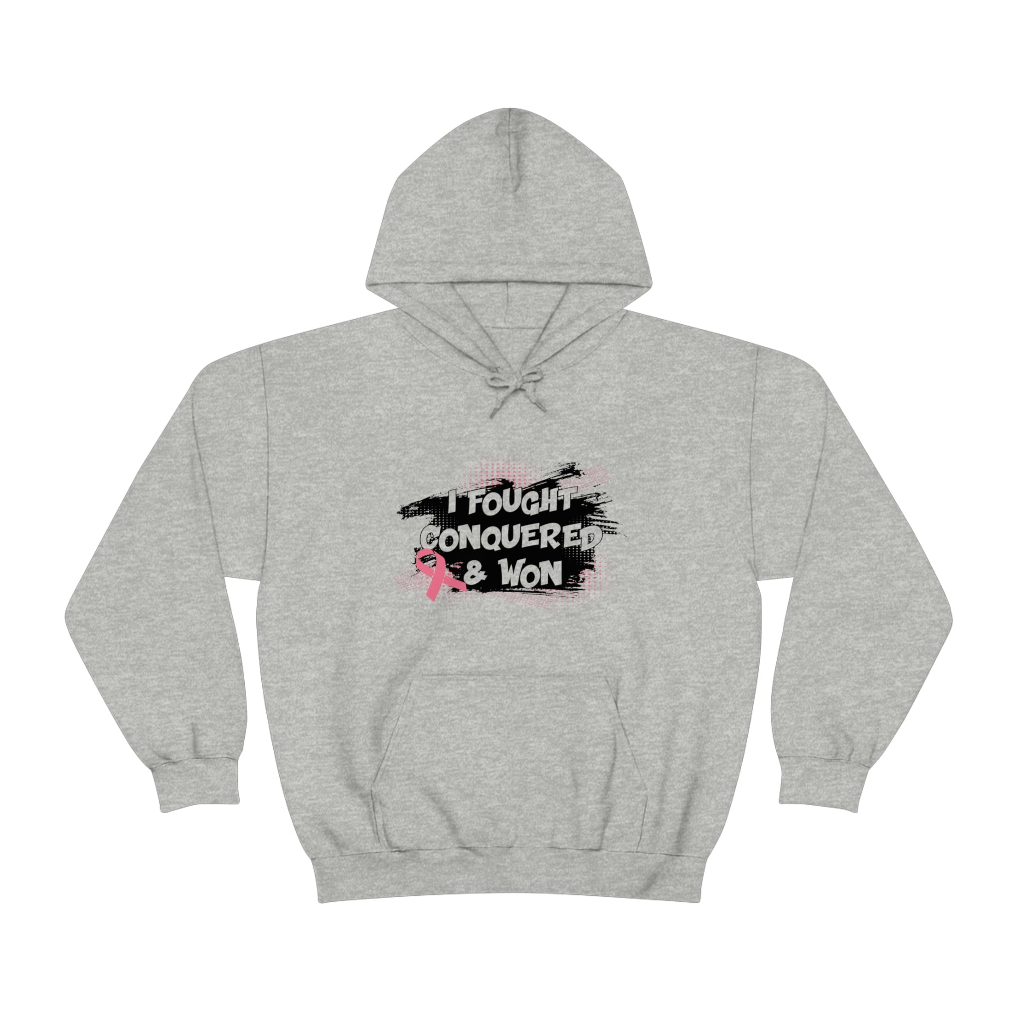 I Fought Conquered & Won - Unisex Heavy Blend™ Hooded Sweatshirt