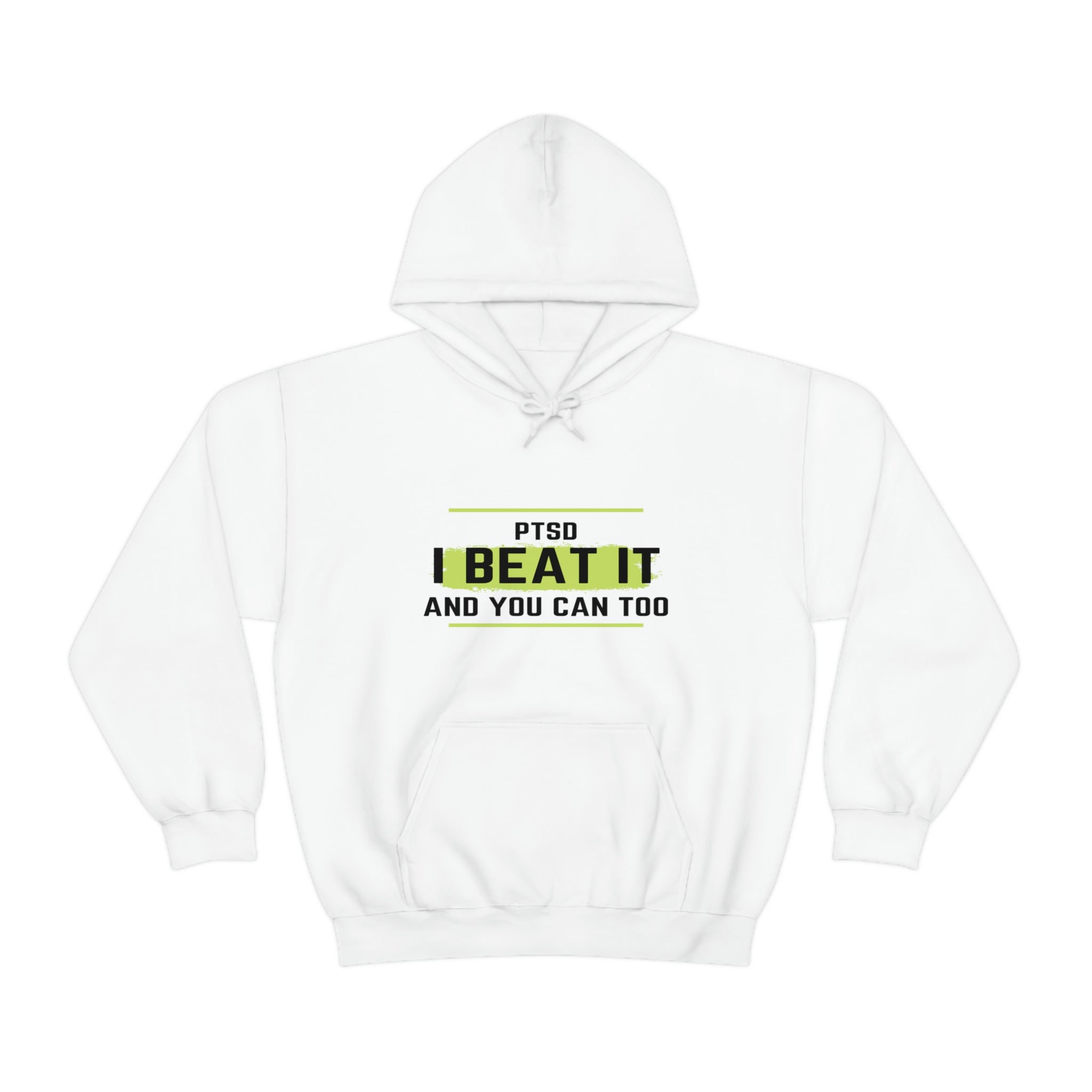 PTSD I Beat It You Can Too - Unisex Heavy Blend™ Hooded Sweatshirt