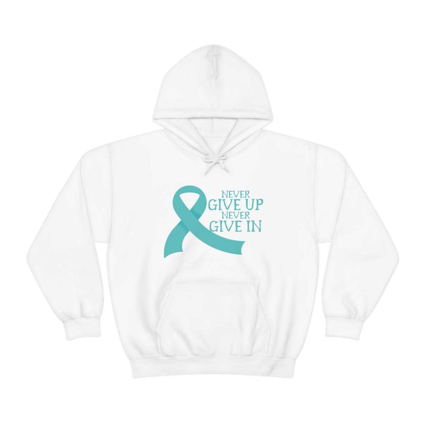 Never Give Up Never Give In - Unisex Heavy Blend™ Hooded Sweatshirt