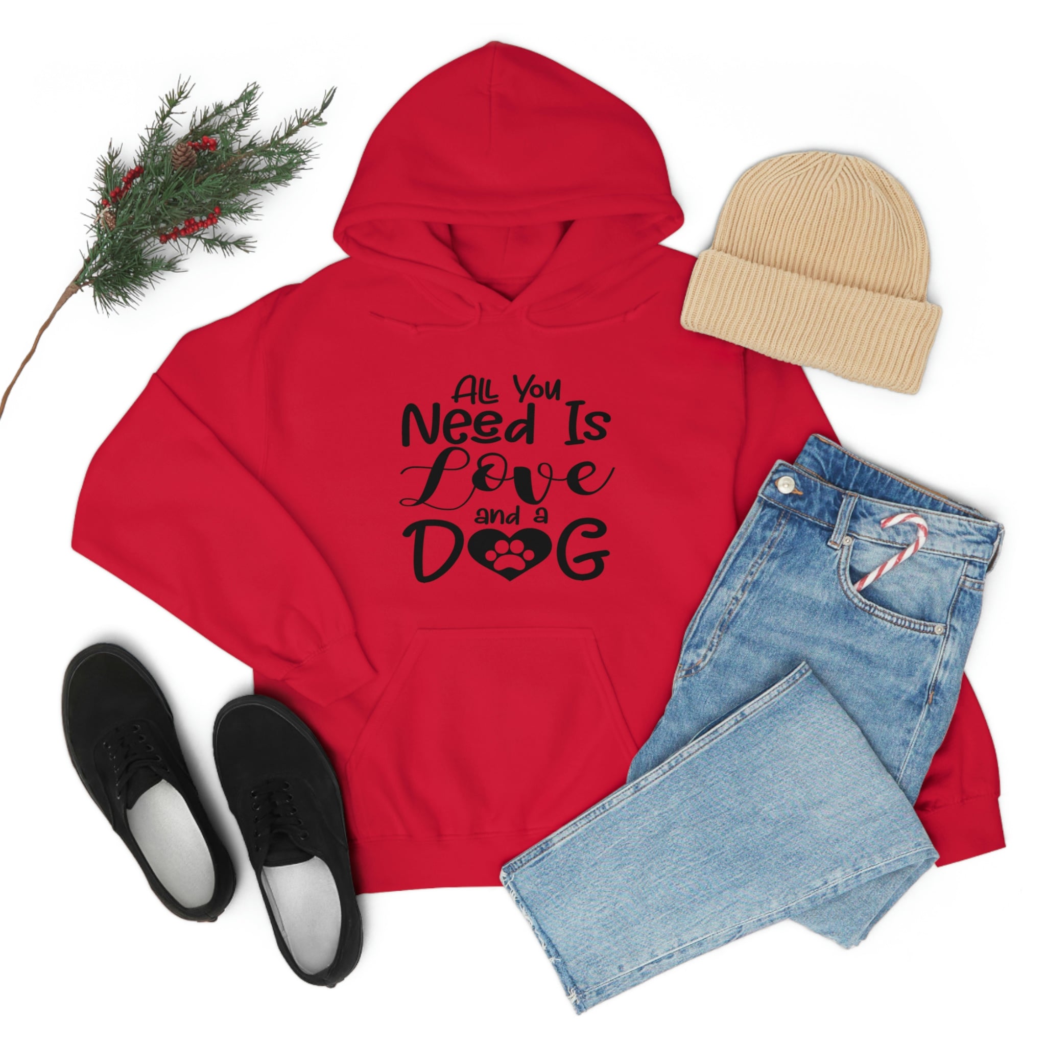 All You Need Is Love & A Dog - Unisex Heavy Blend™ Hooded Sweatshirt