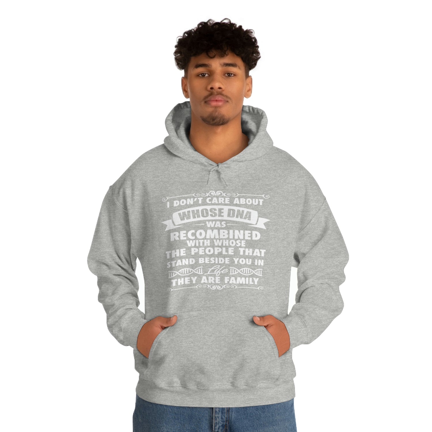 People That Stand Beside You Are Family - Unisex Heavy Blend™ Hooded Sweatshirt