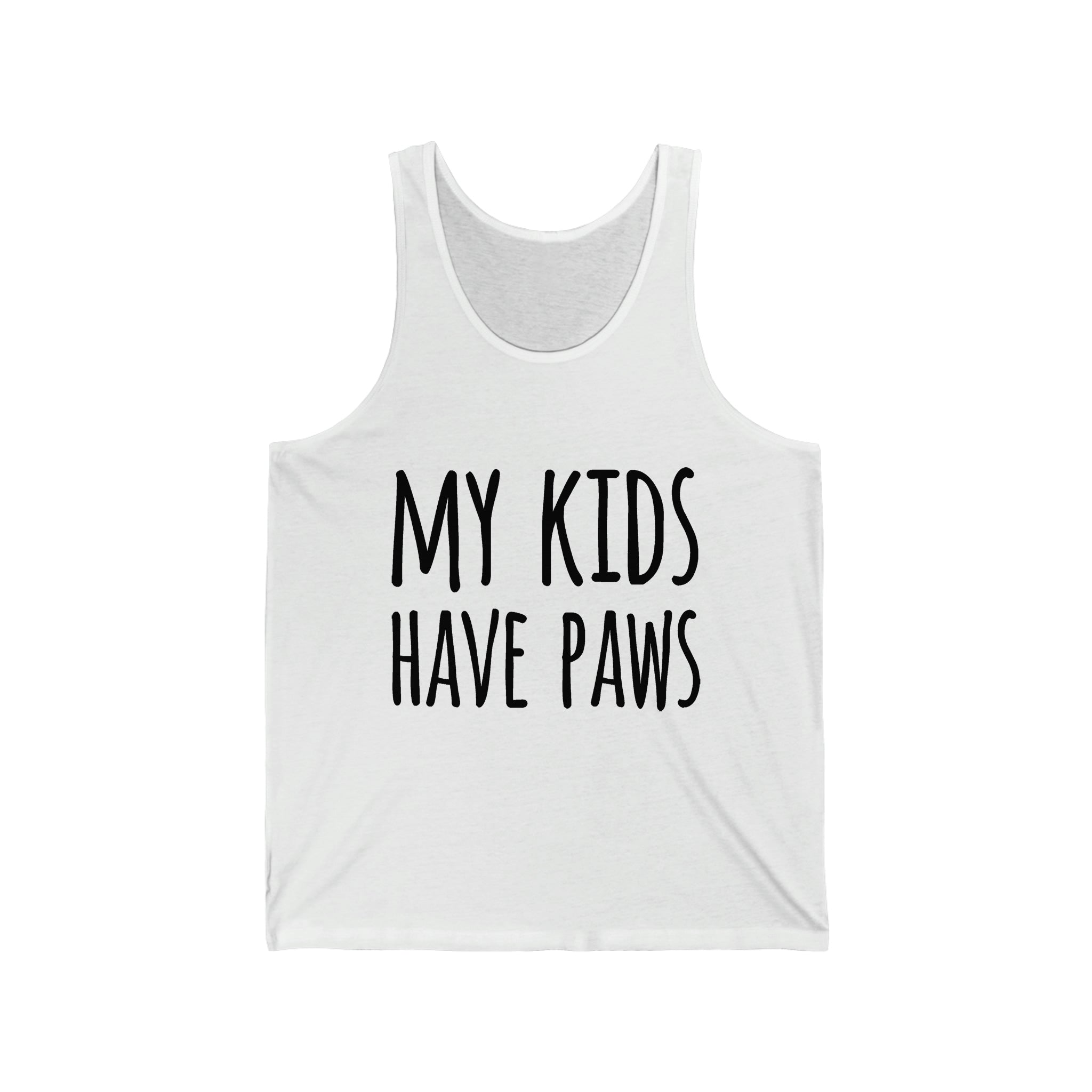 My Kids Have Paws - Unisex Jersey Tank Top