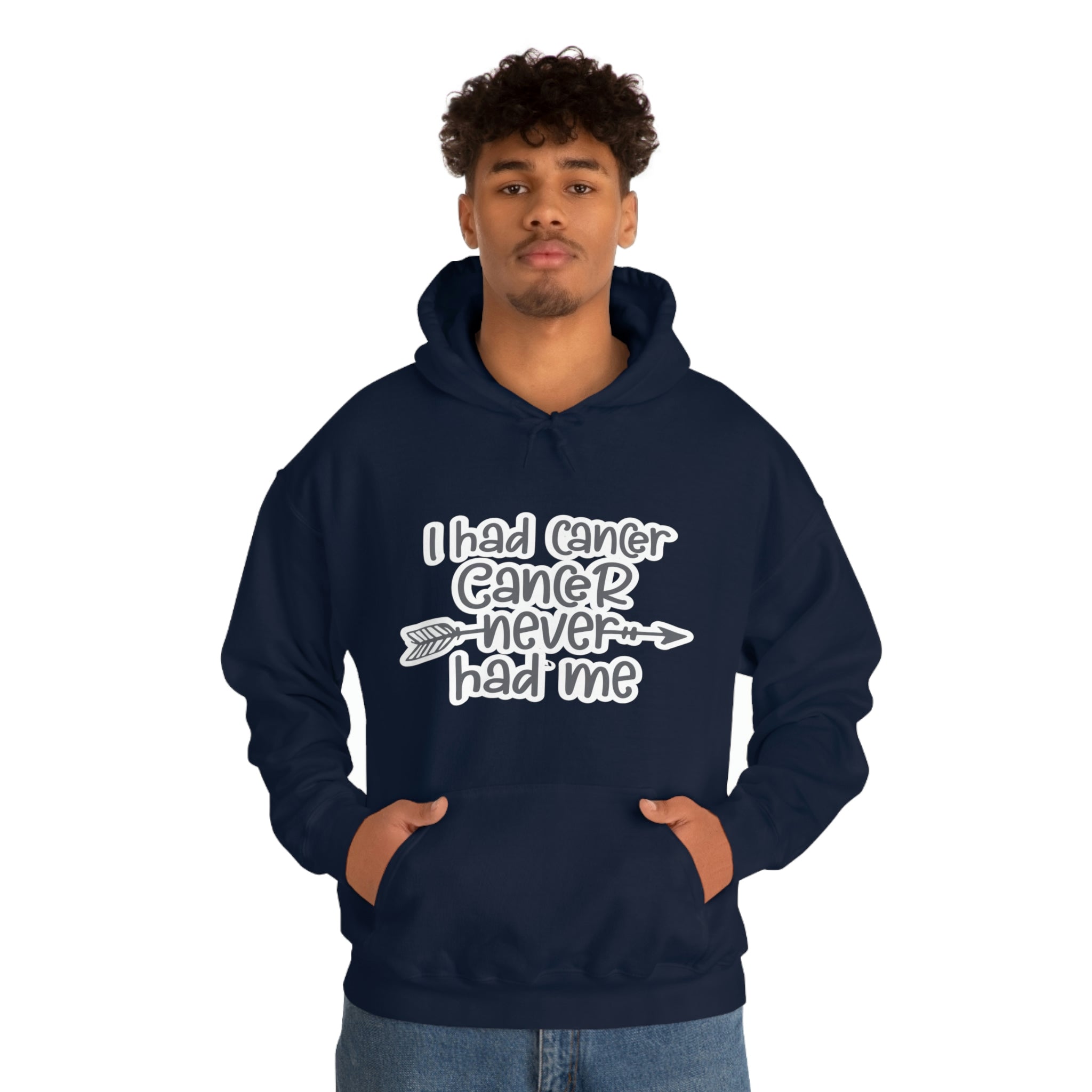 I Had Cancer Cancer Never Had Me - Unisex Heavy Blend™ Hooded Sweatshirt
