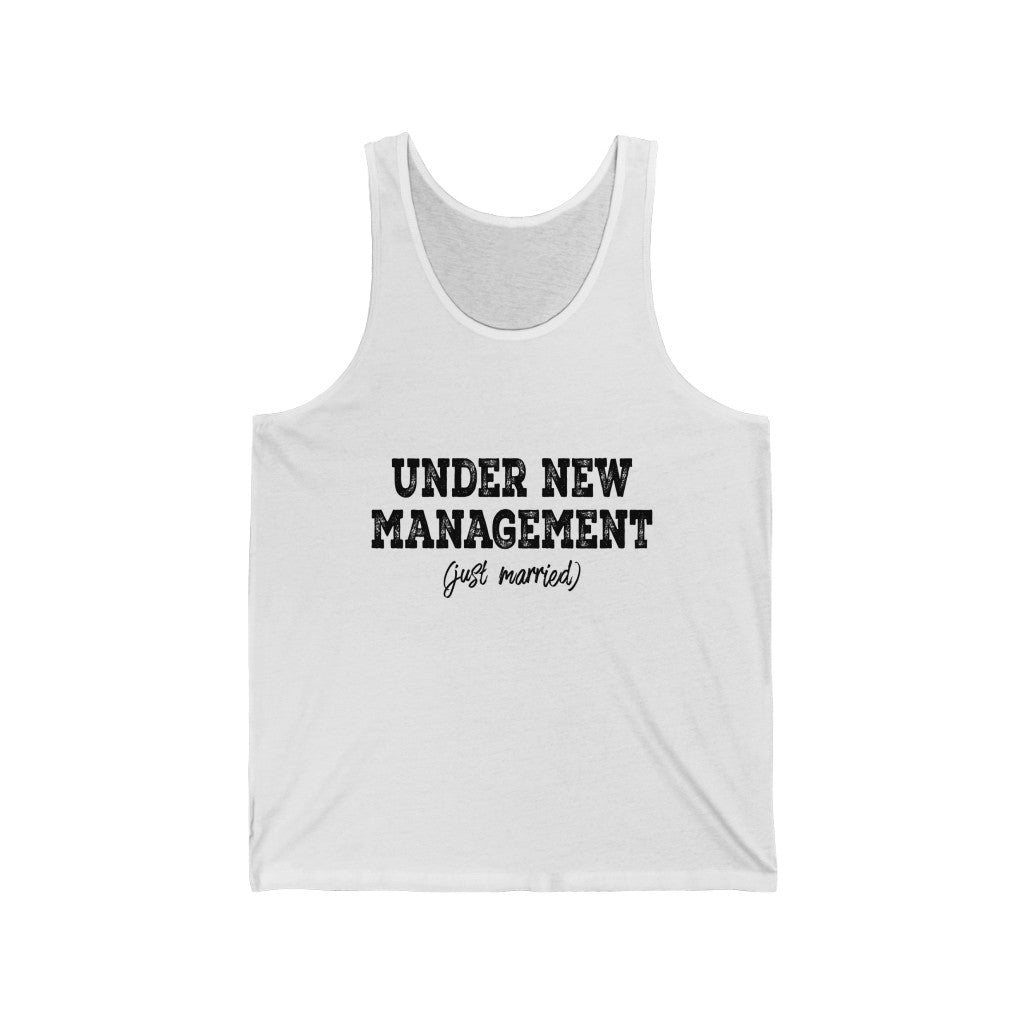 Under New Management (Just Married) - Unisex Jersey Tank Top