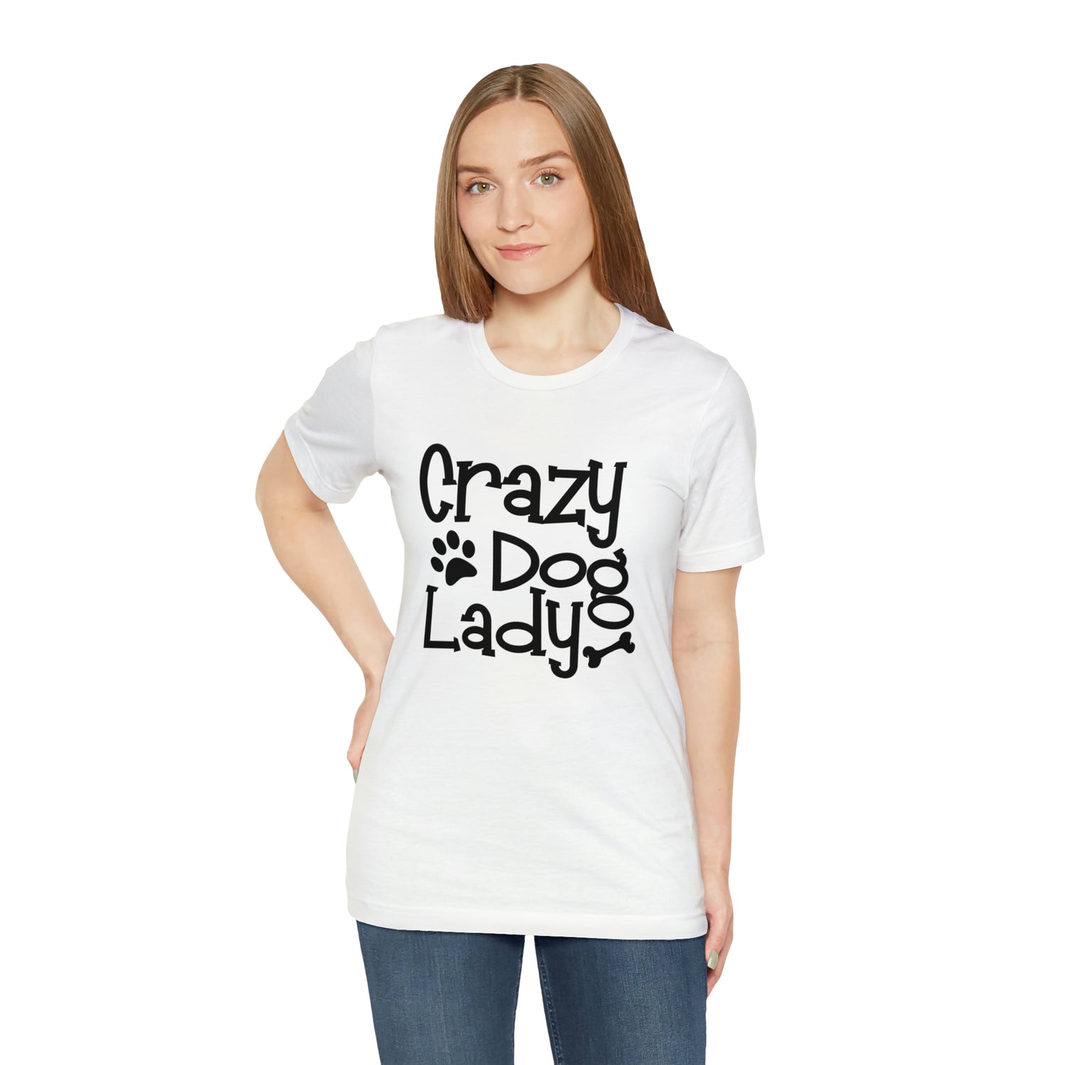 Crazy Dog Lady - Unisex Jersey Short Sleeve Tee