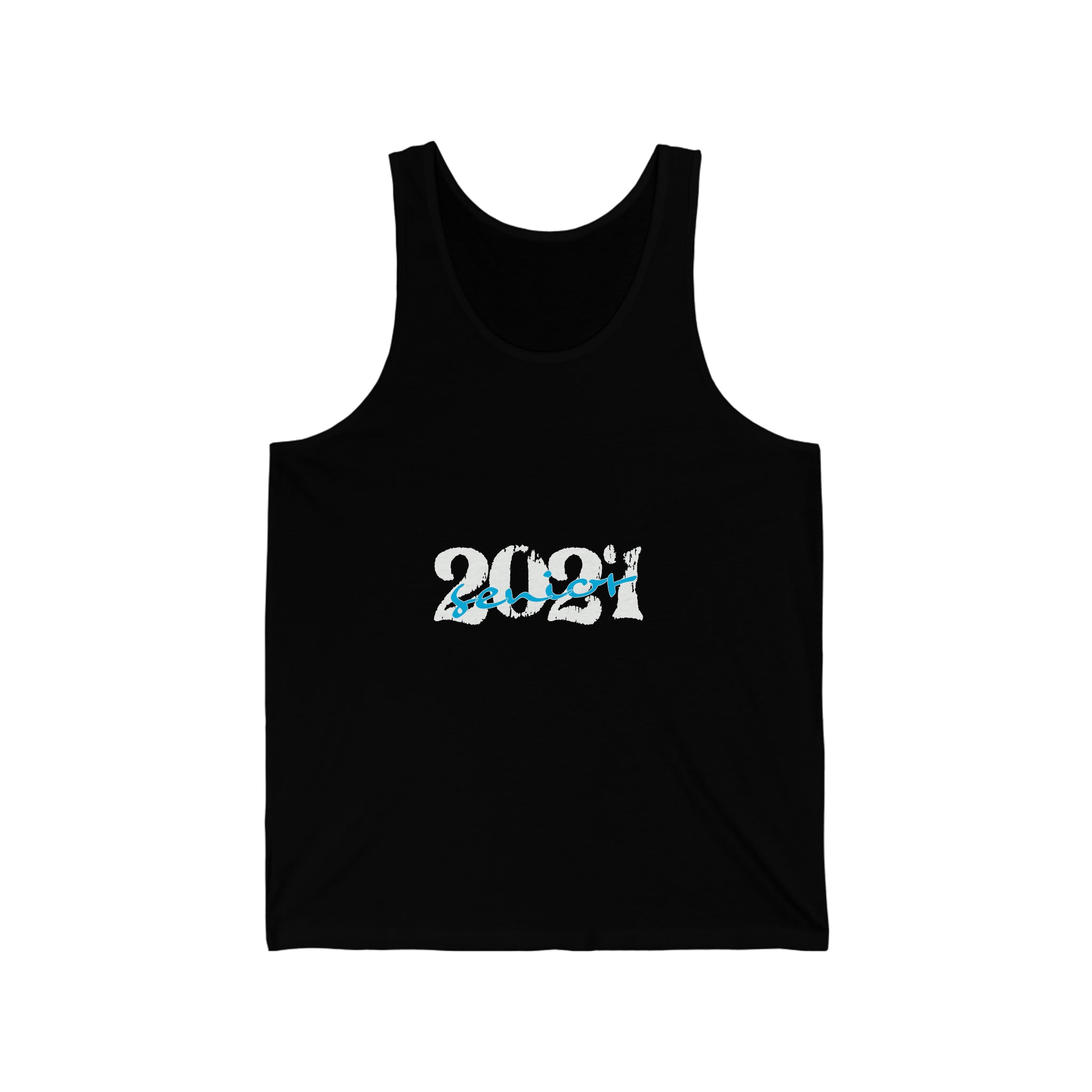 Senior With Class Year Customizable - Unisex Jersey Tank Top