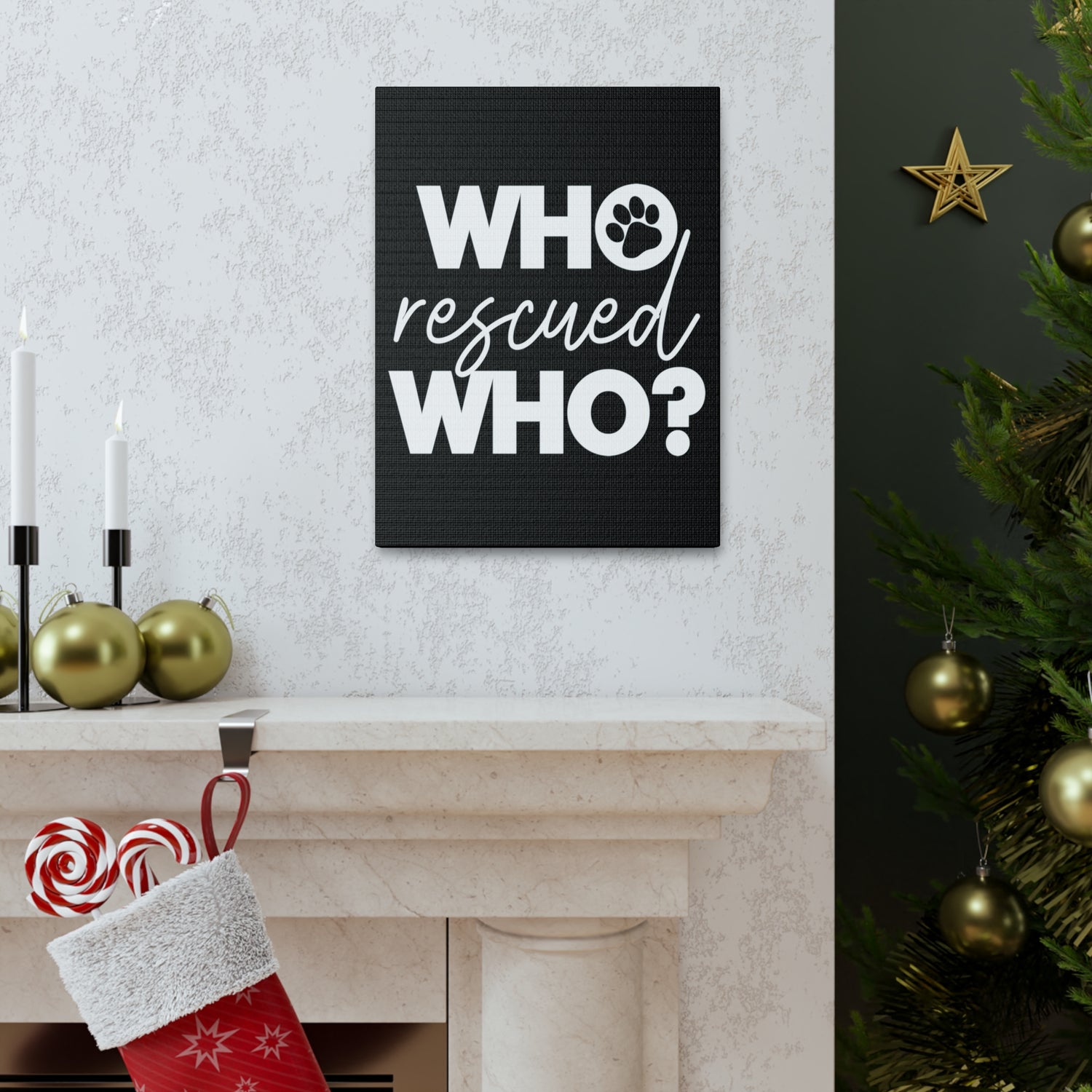 Who Rescued Who - Canvass Print