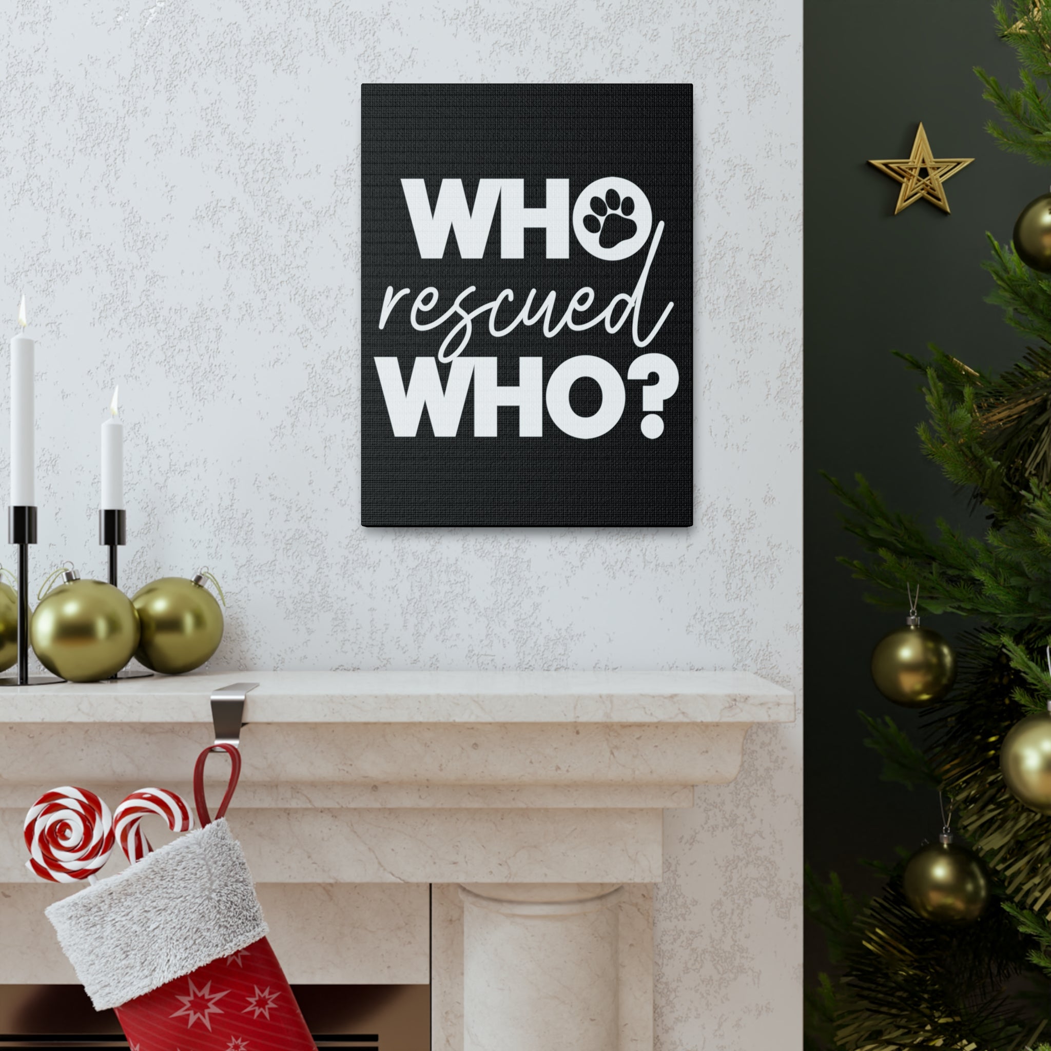 Who Rescued Who - Canvass Print