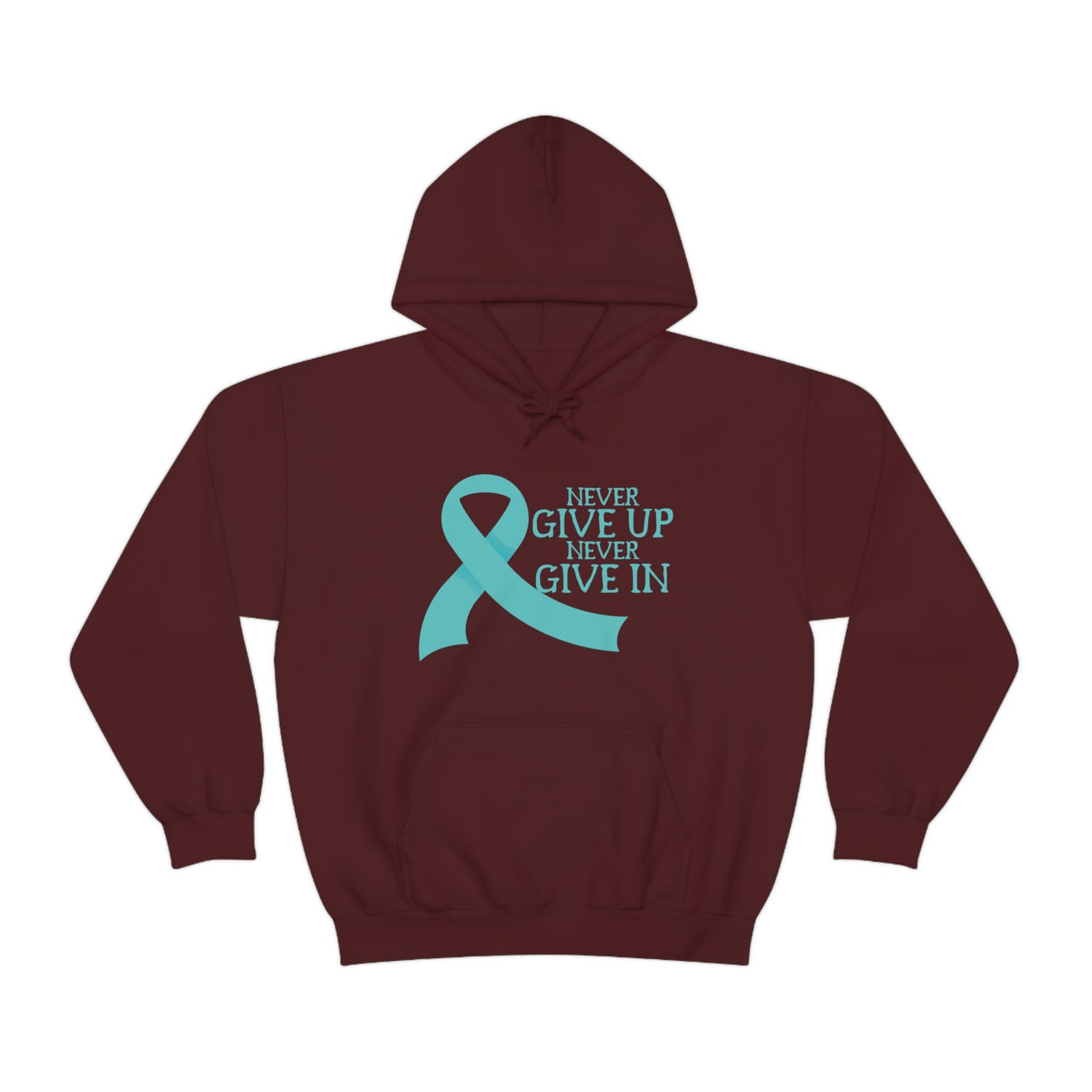 Never Give Up Never Give In - Unisex Heavy Blend™ Hooded Sweatshirt