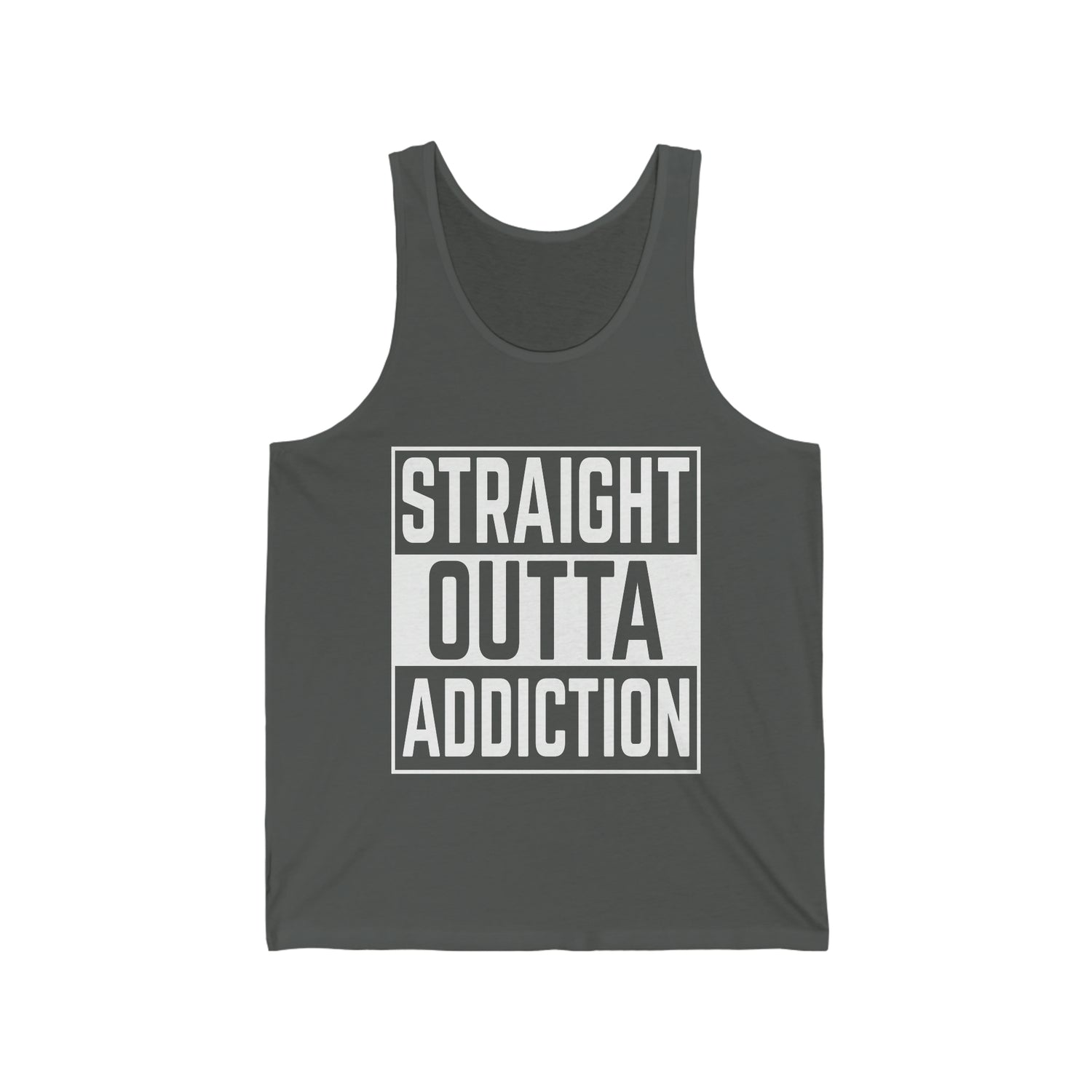 Straight Outta Addiction - Unisex Jersey Tank Top