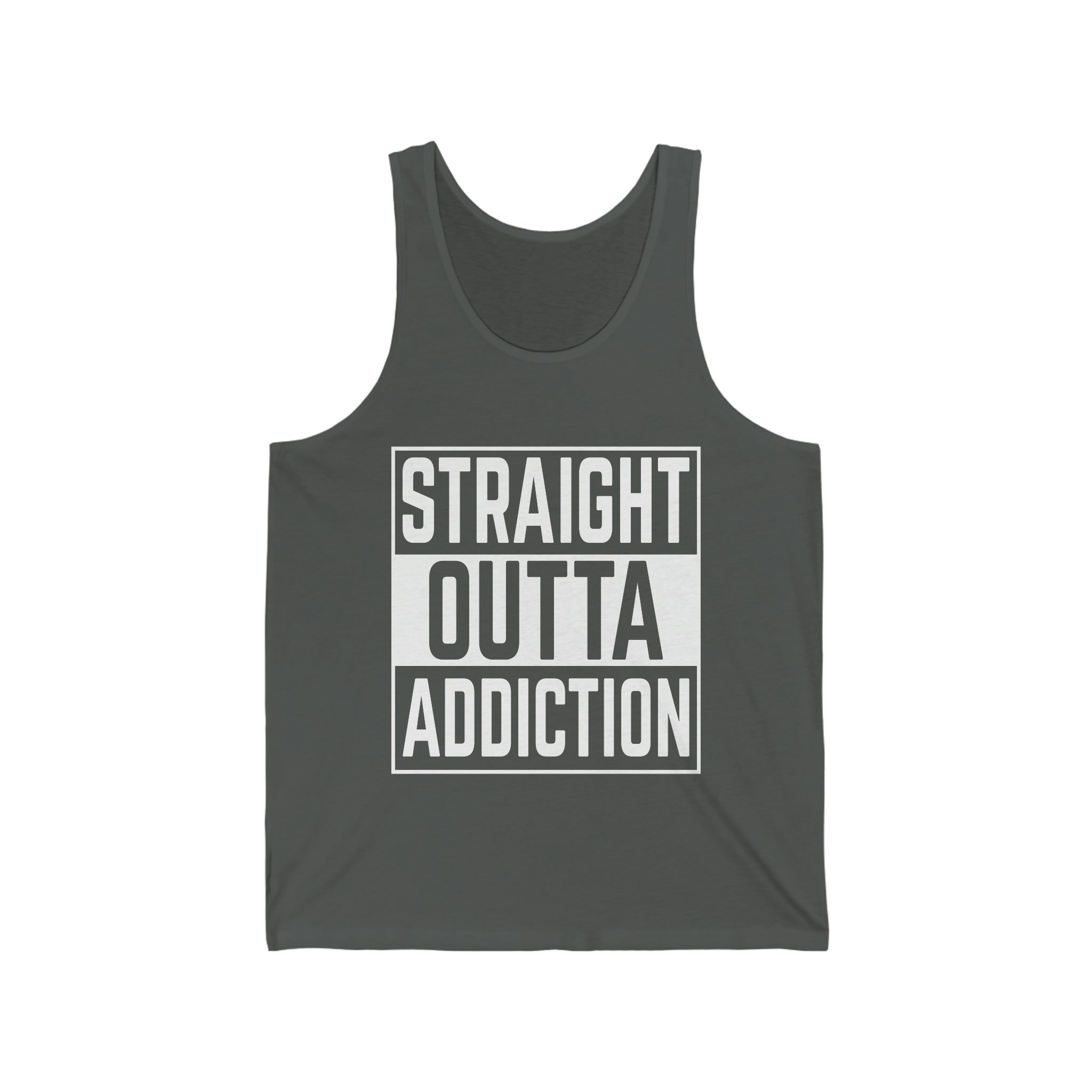 Straight Outta Addiction - Unisex Jersey Tank Top