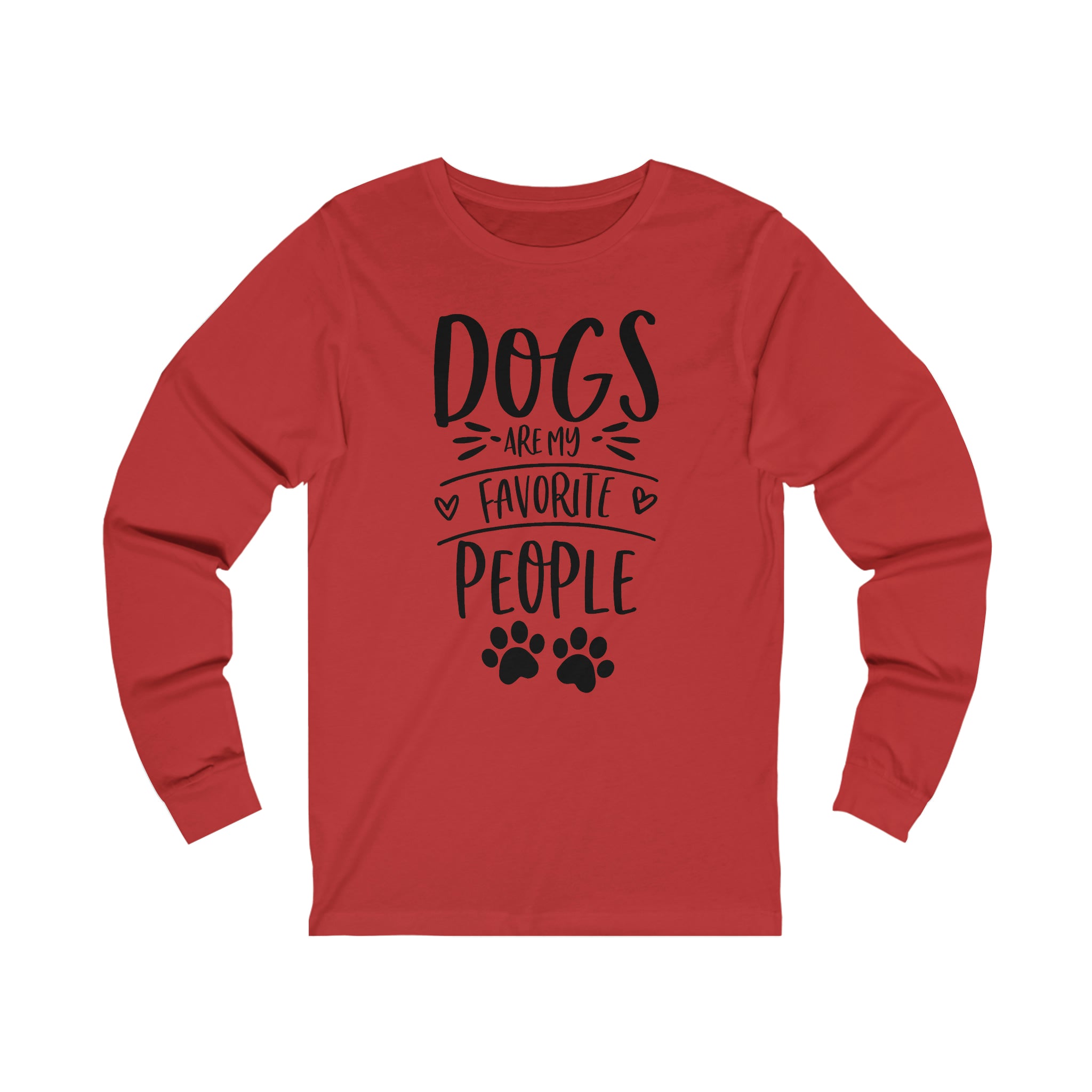 Dogs Are My Favorite People - Unisex Jersey Long Sleeve Tee