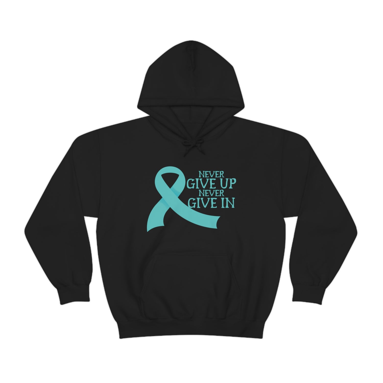 Never Give Up Never Give In - Unisex Heavy Blend™ Hooded Sweatshirt