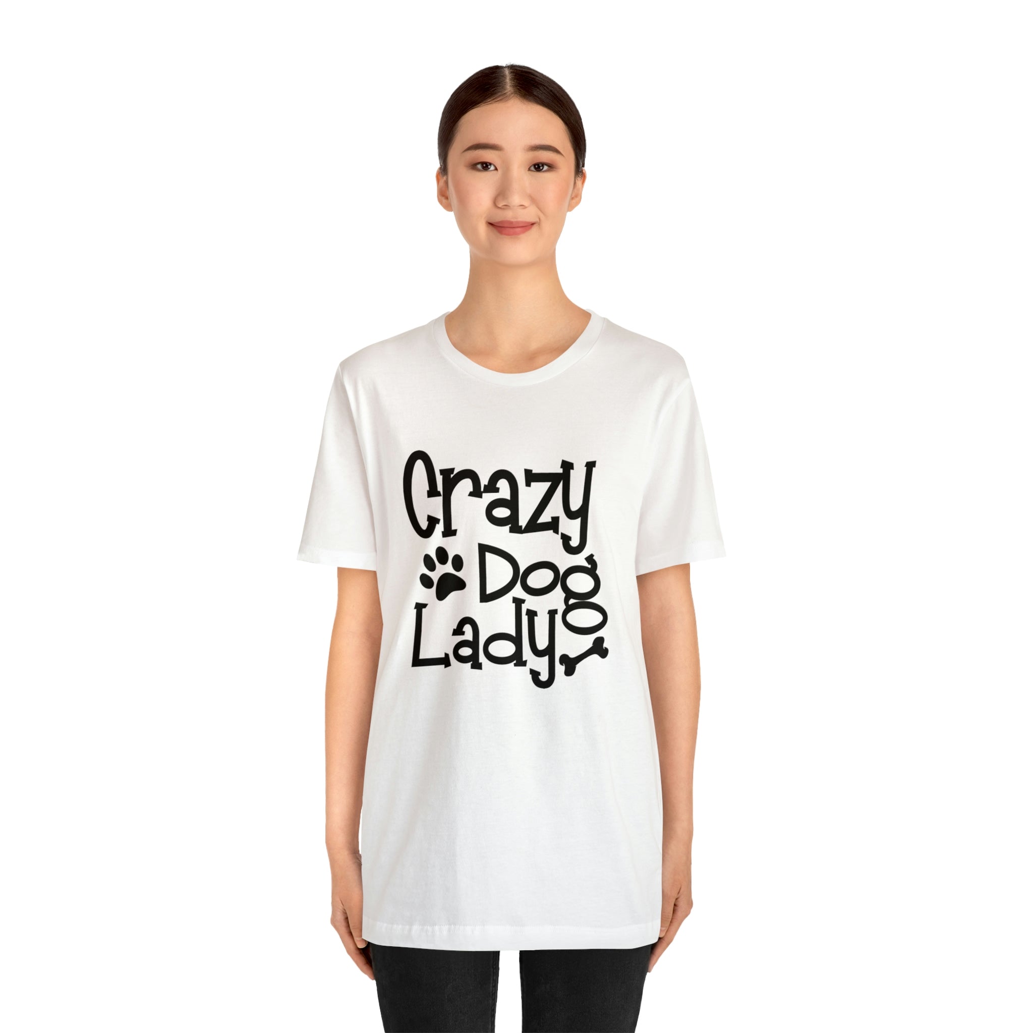 Crazy Dog Lady - Unisex Jersey Short Sleeve Tee