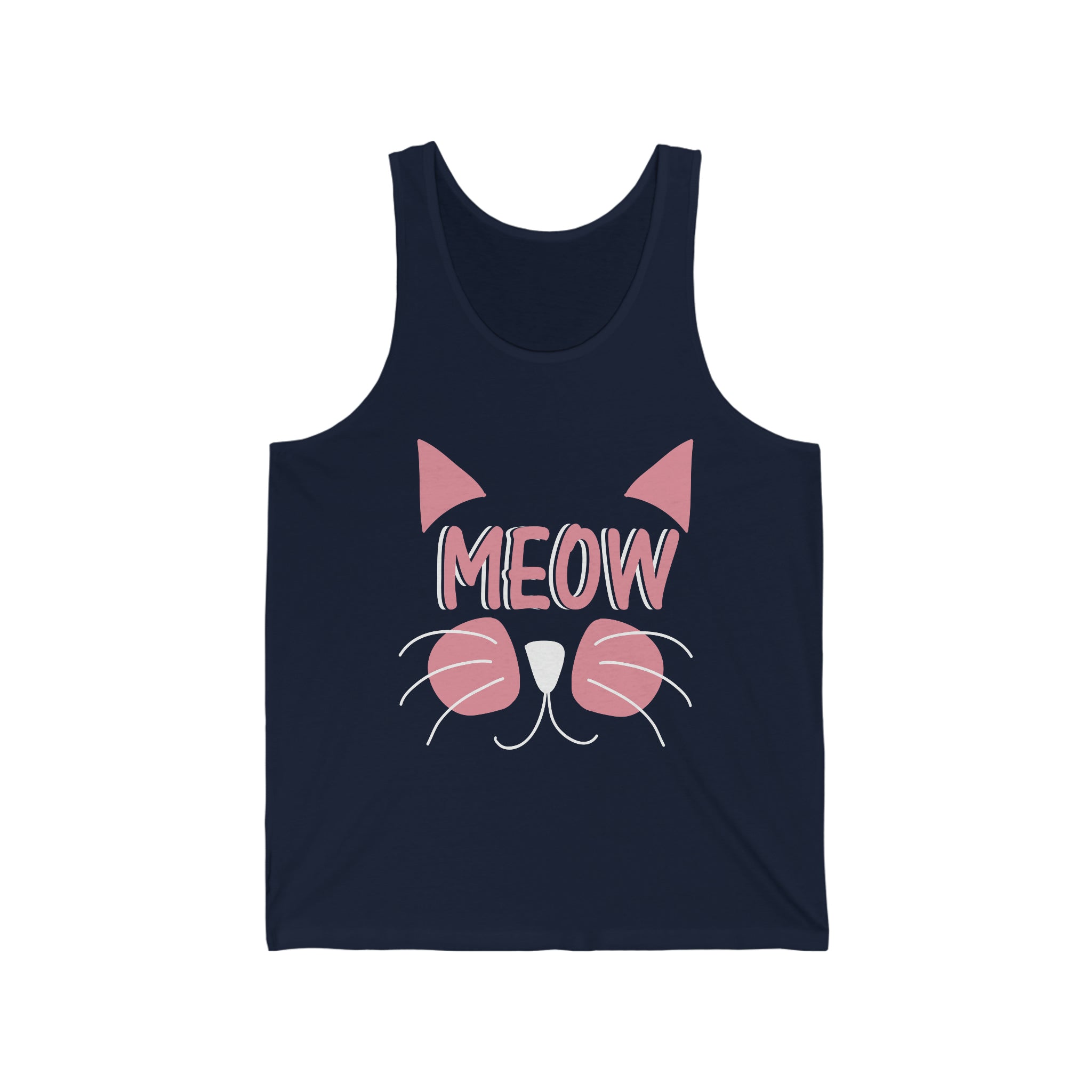 Meow - Unisex Jersey Tank Top