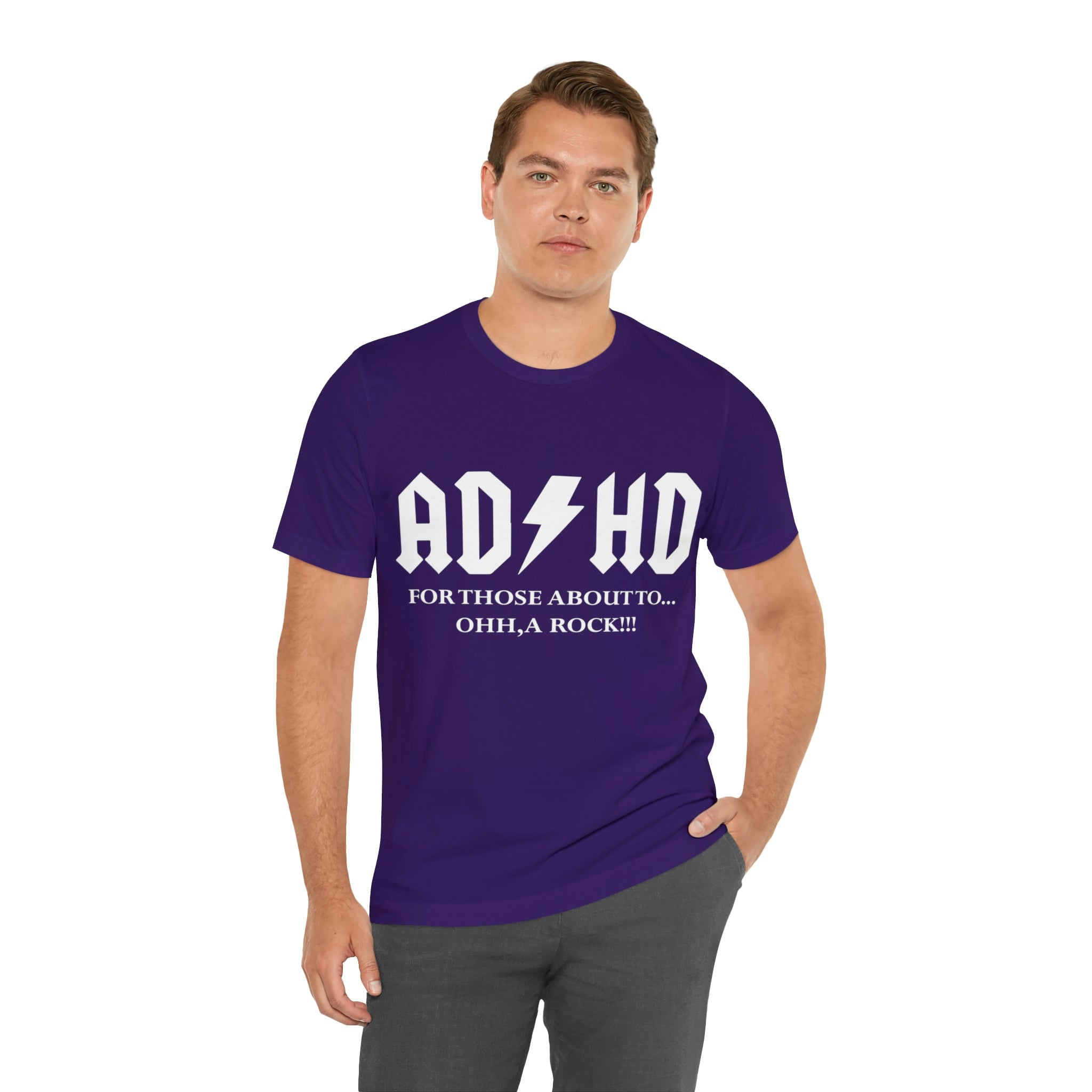 ADHD Look A Rock - Unisex Jersey Short Sleeve Tee