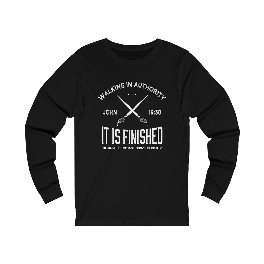 John 19:30 It Is Finished - Unisex Jersey Long Sleeve Tee