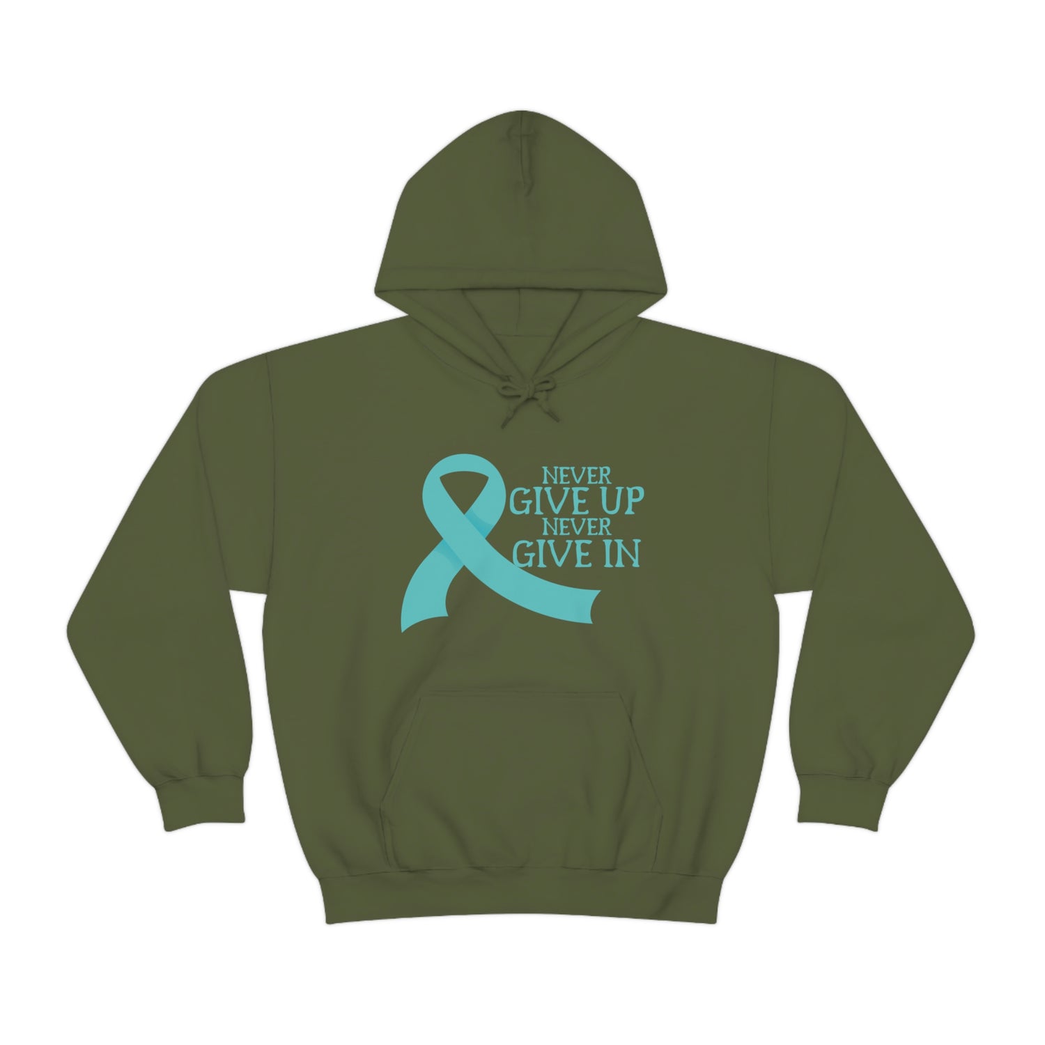 Never Give Up Never Give In - Unisex Heavy Blend™ Hooded Sweatshirt