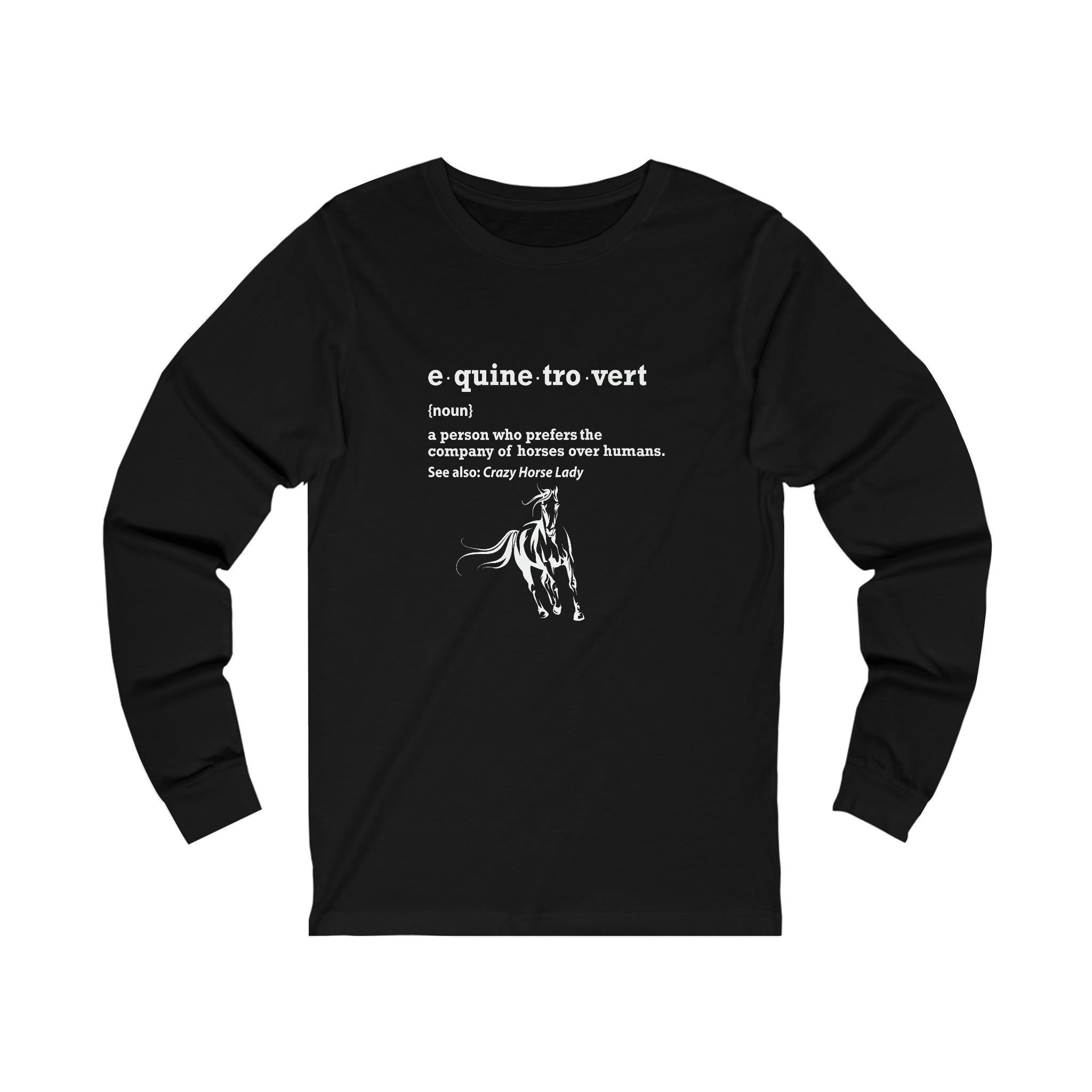 Equinetrovert Definition - Unisex Jersey Long Sleeve Tee