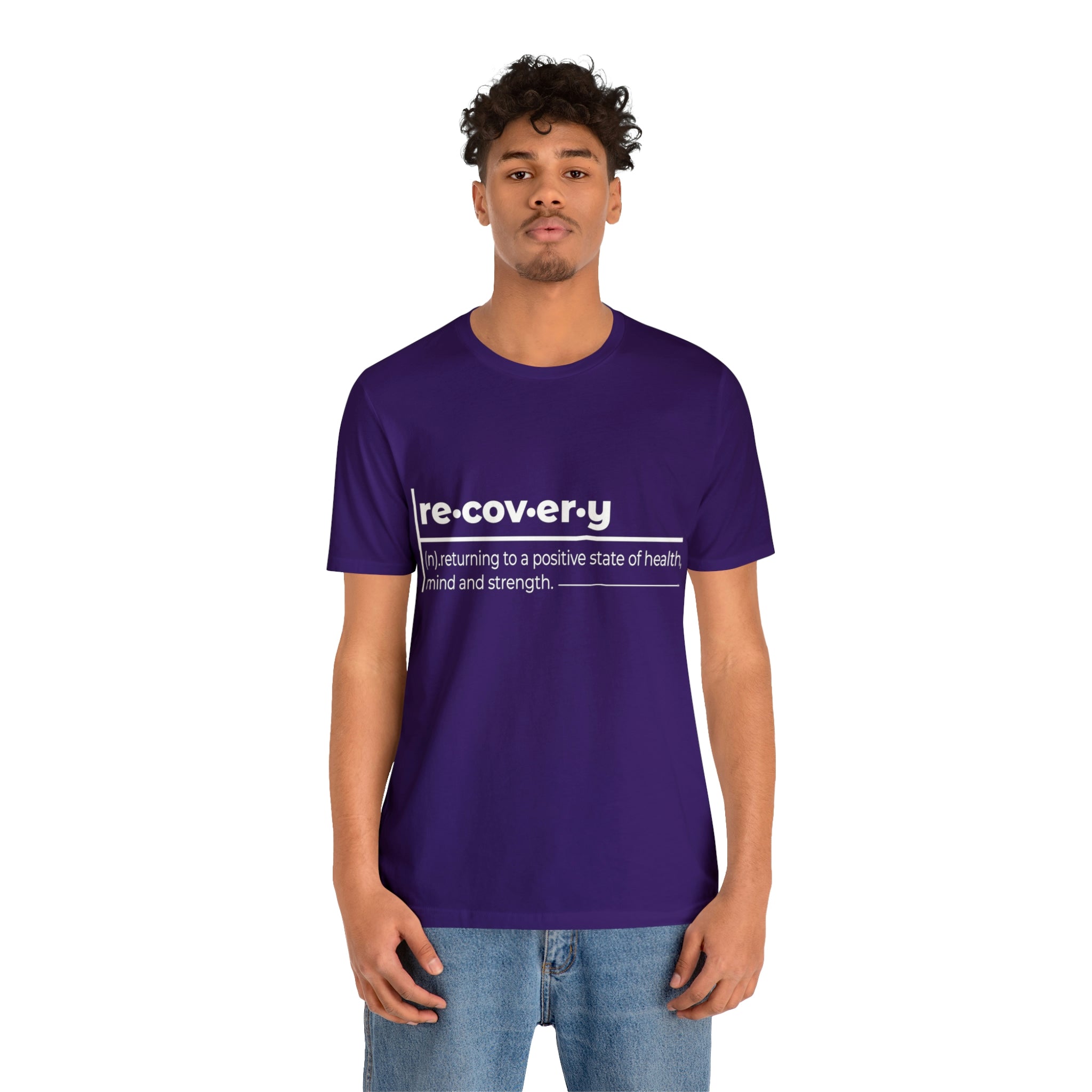 Recovery Definition - Unisex Jersey Short Sleeve Tee