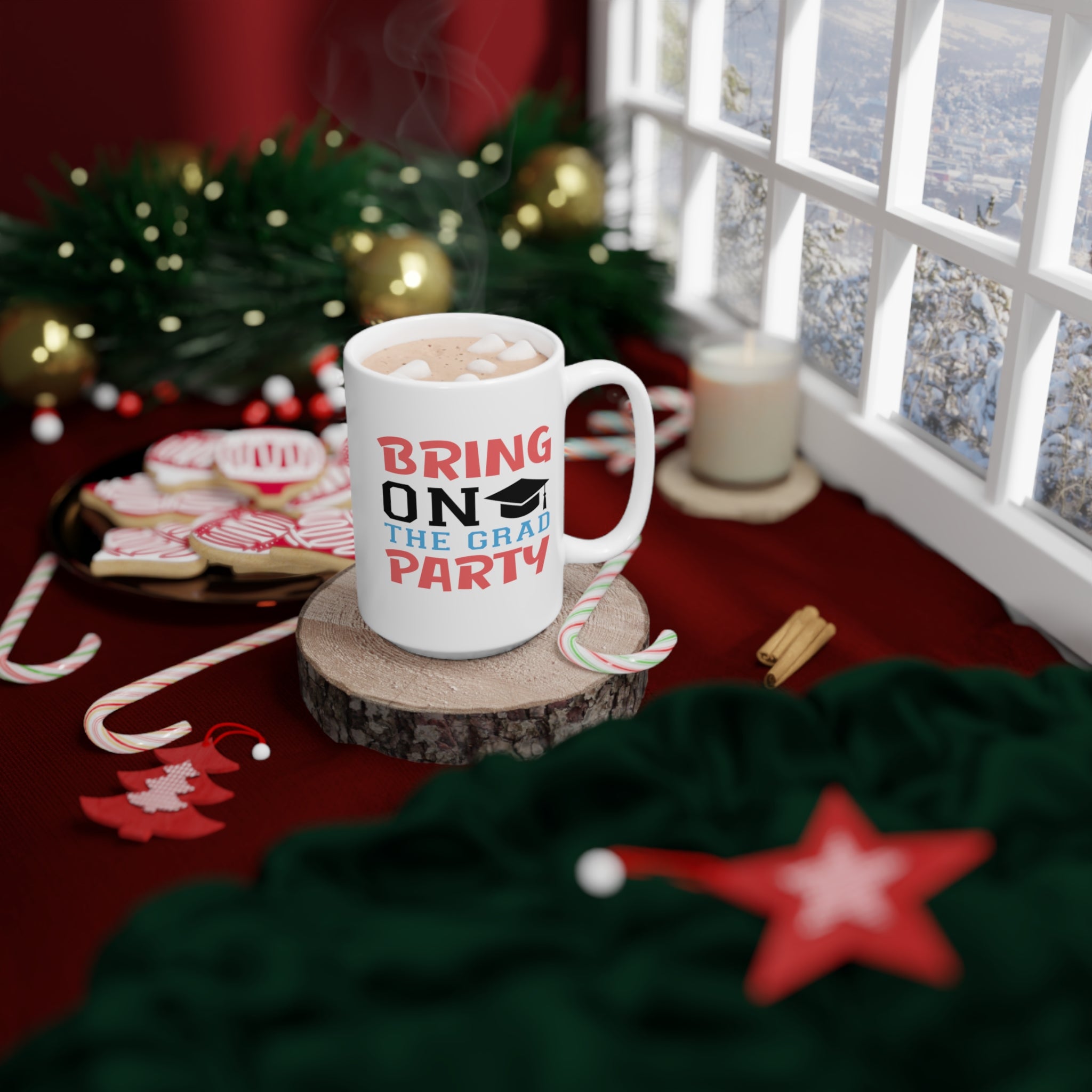 Bring On The Grad Party - White Ceramic Mug 2 sizes Available