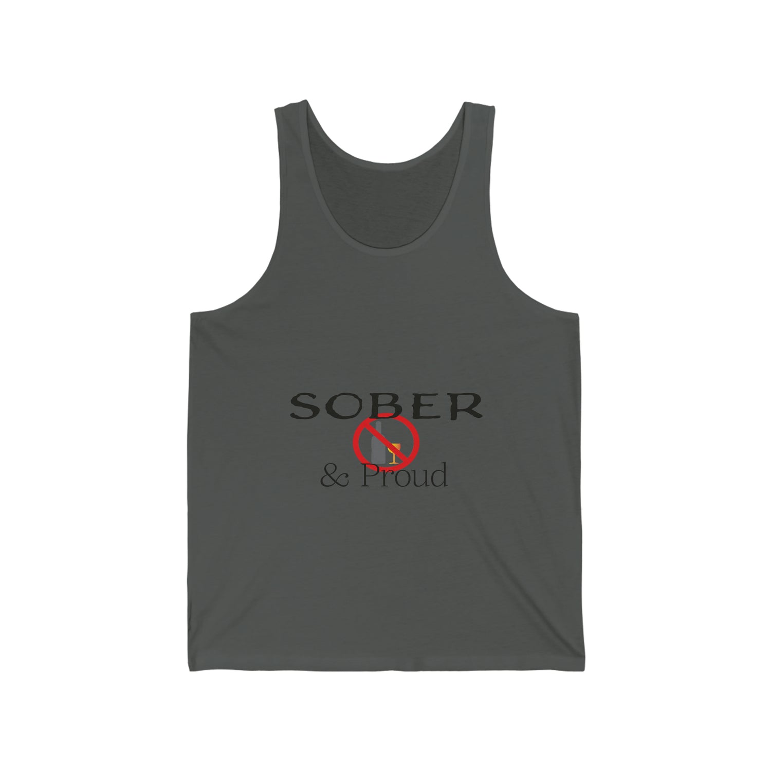Sober & Proud - Unisex Jersey Tank Top