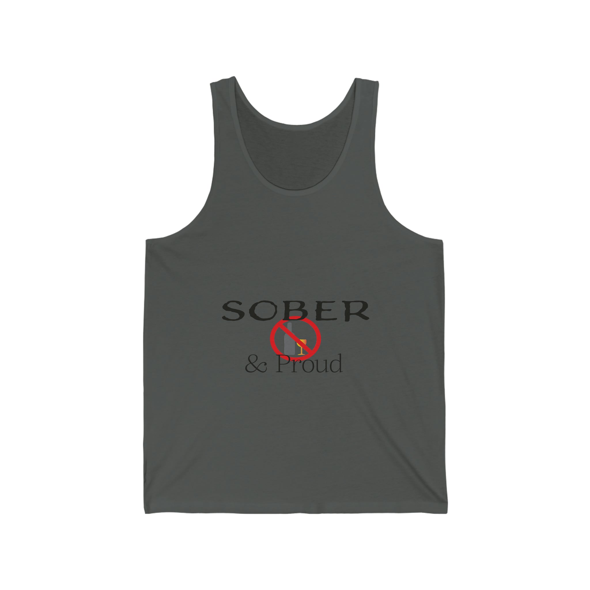 Sober & Proud - Unisex Jersey Tank Top