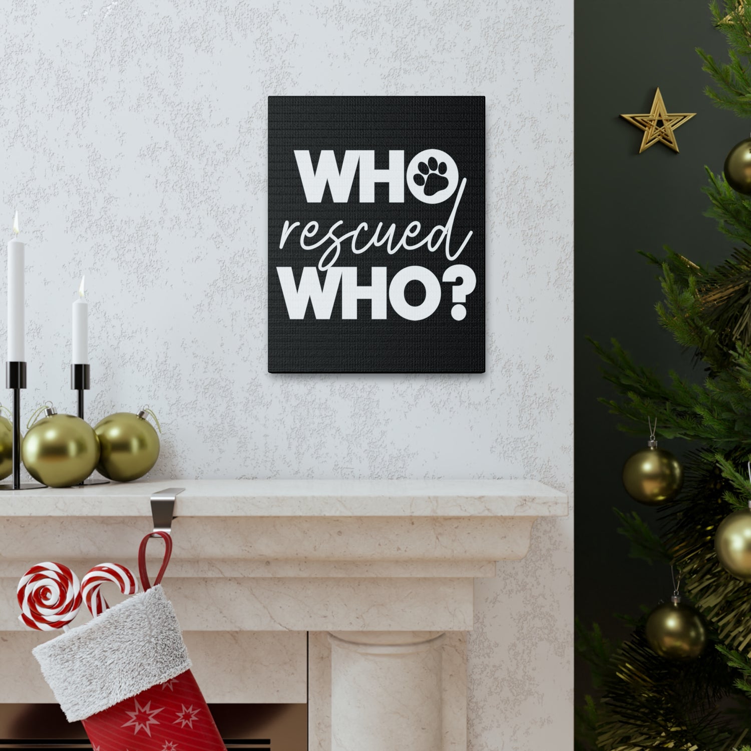 Who Rescued Who - Canvass Print