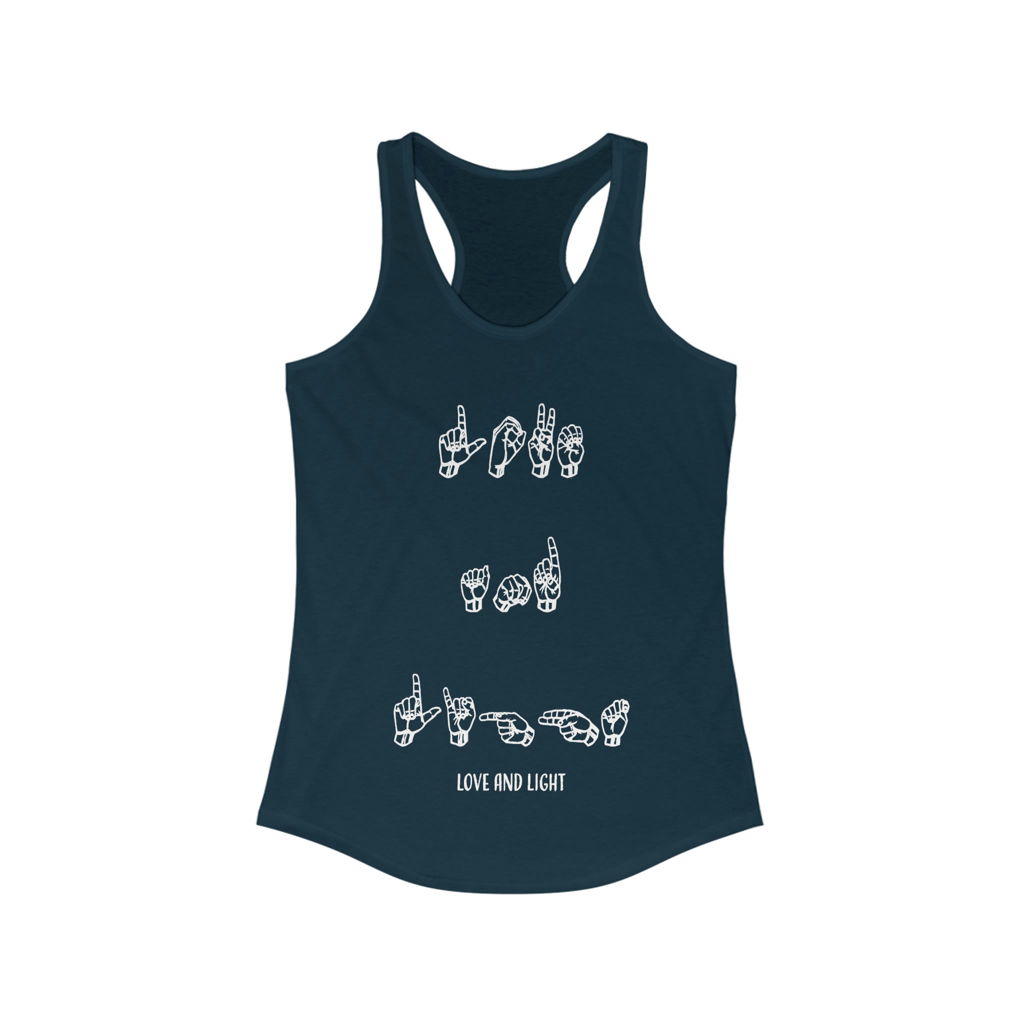 ASL - Love & Light - Racerback Tank Top
