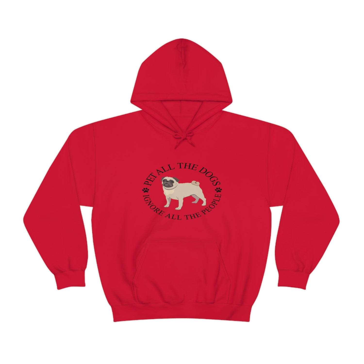 Pet All The Dogs Ignore All The People - Unisex Heavy Blend™ Hooded Sweatshirt