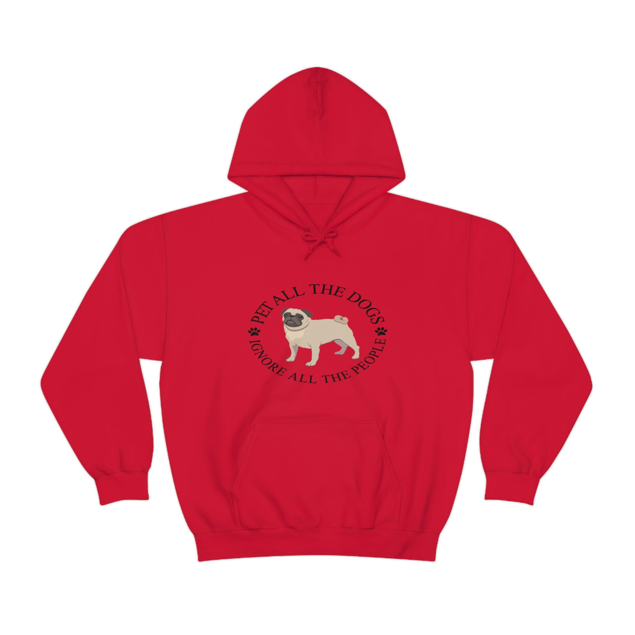 Pet All The Dogs Ignore All The People - Unisex Heavy Blend™ Hooded Sweatshirt