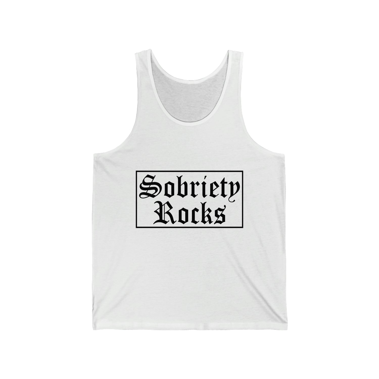 Sobriety Rocks - Unisex Jersey Tank Top