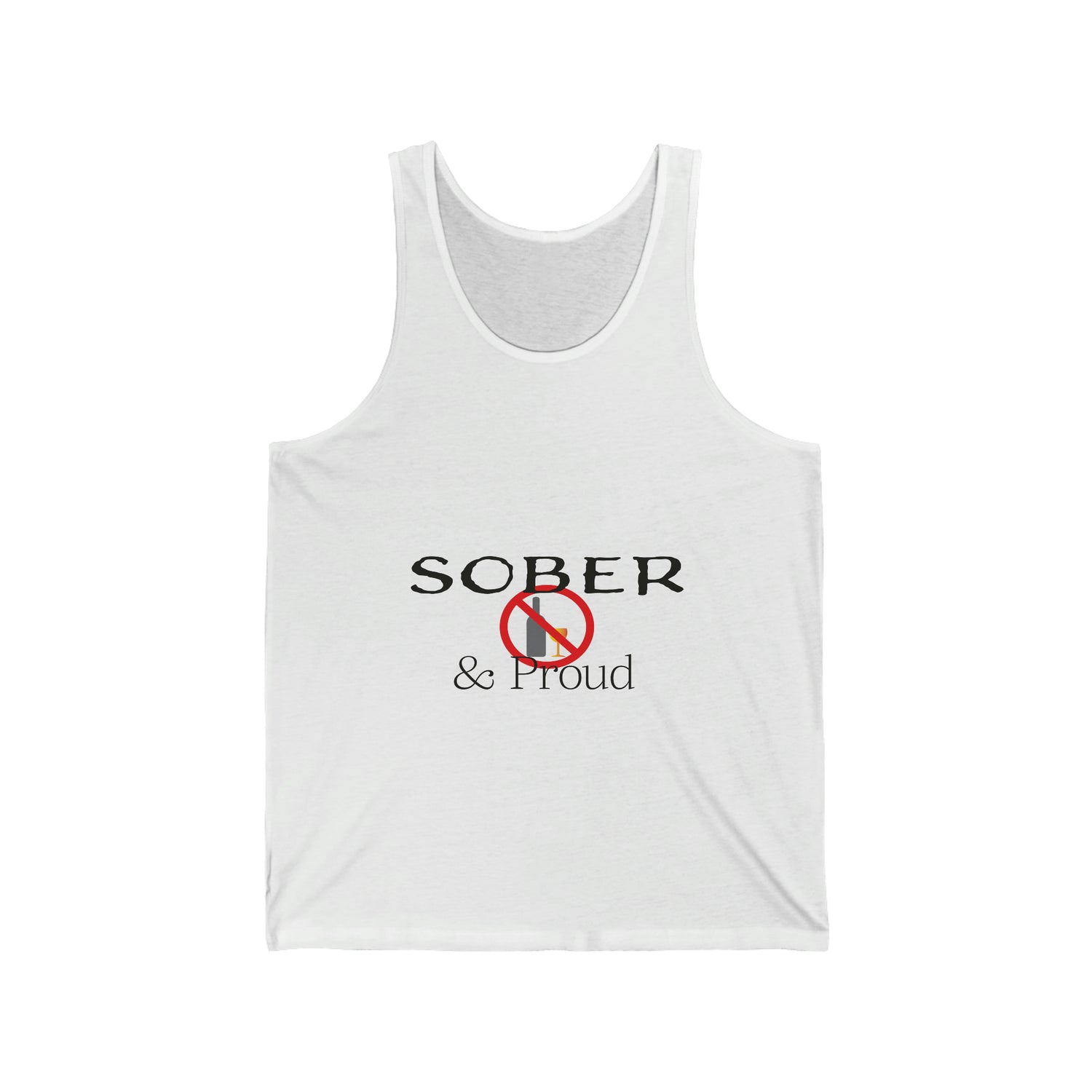 Sober & Proud - Unisex Jersey Tank Top