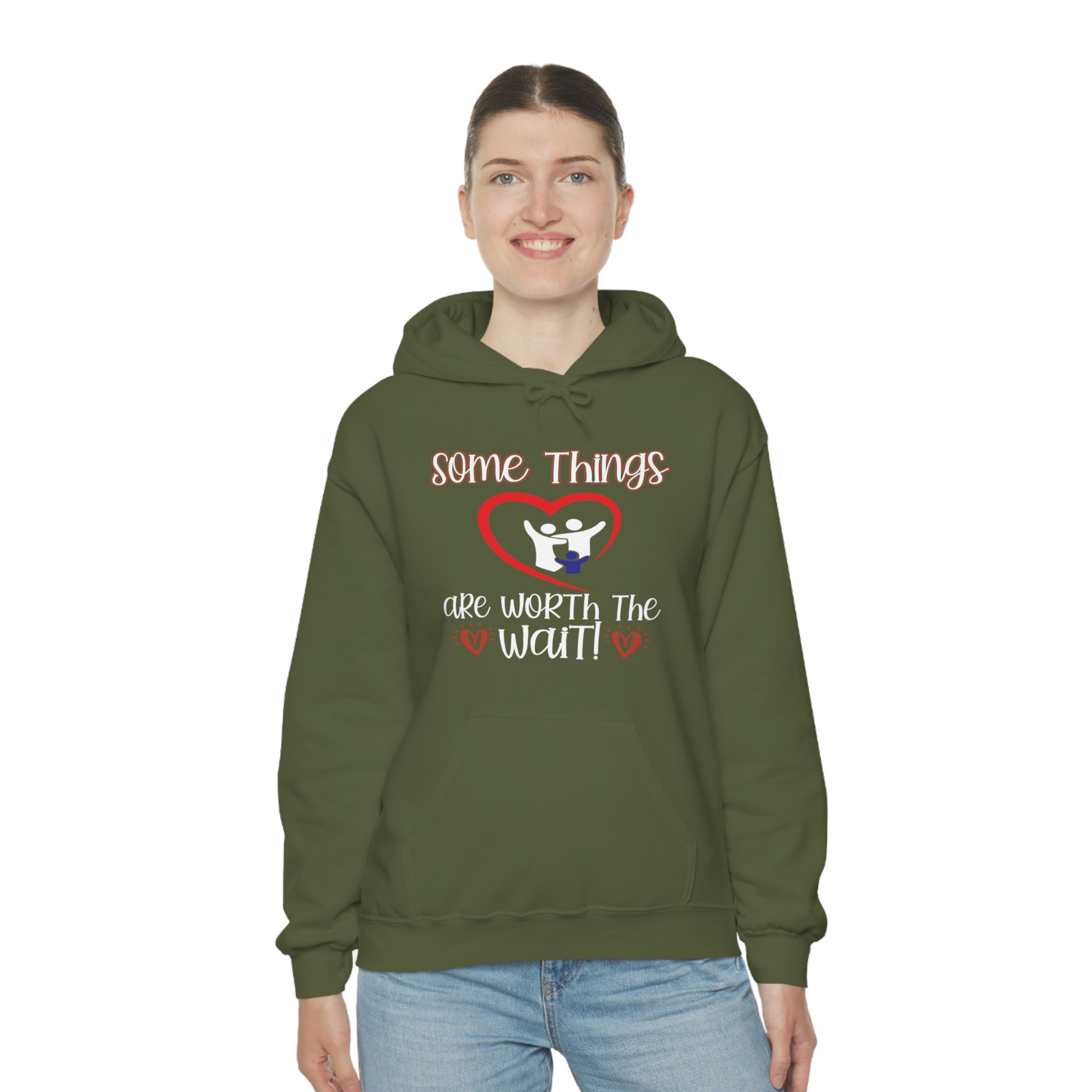 Some Things Are Worth The Wait - Unisex Heavy Blend™ Hooded Sweatshirt