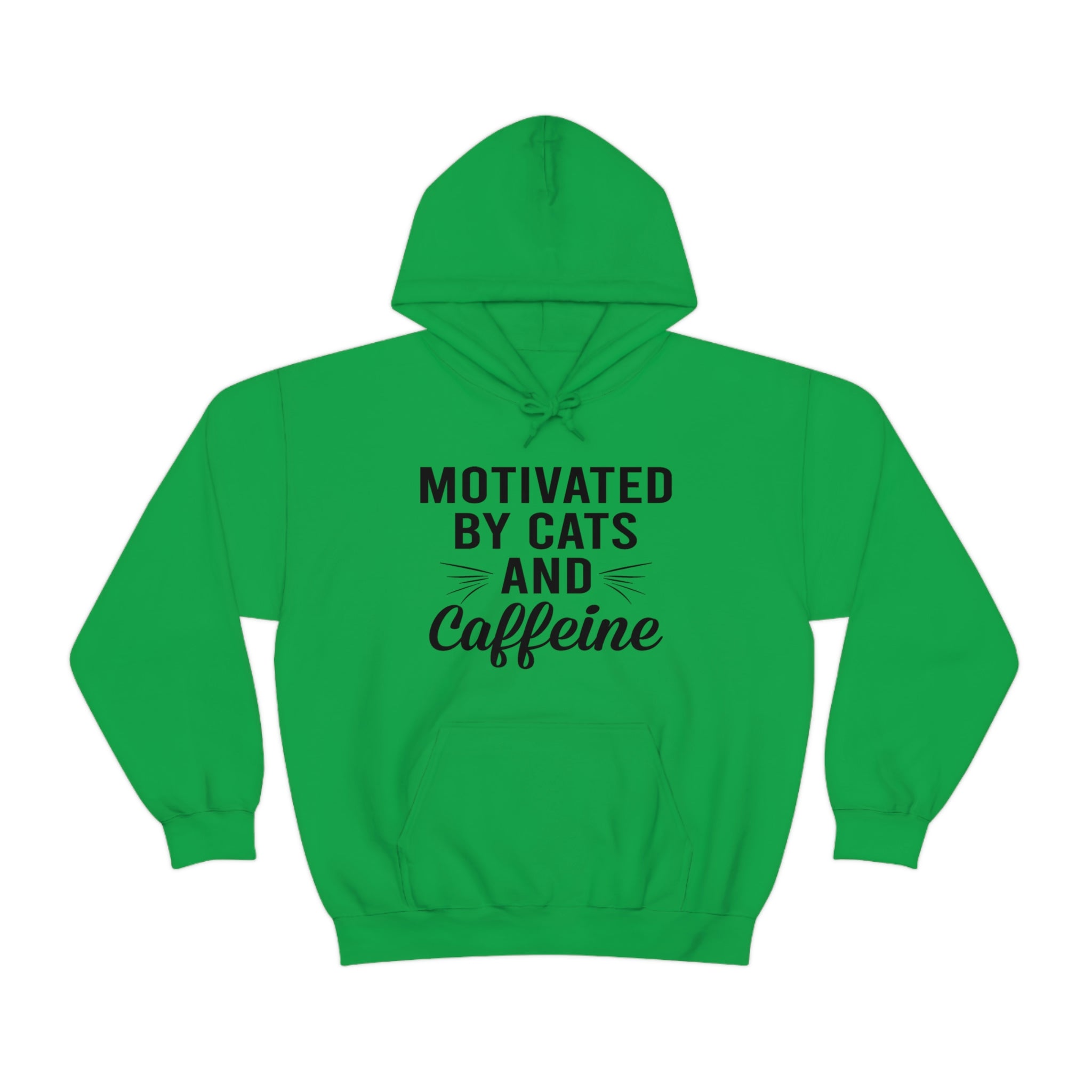 Motivated By Cats & Caffeine - Unisex Heavy Blend™ Hooded Sweatshirt