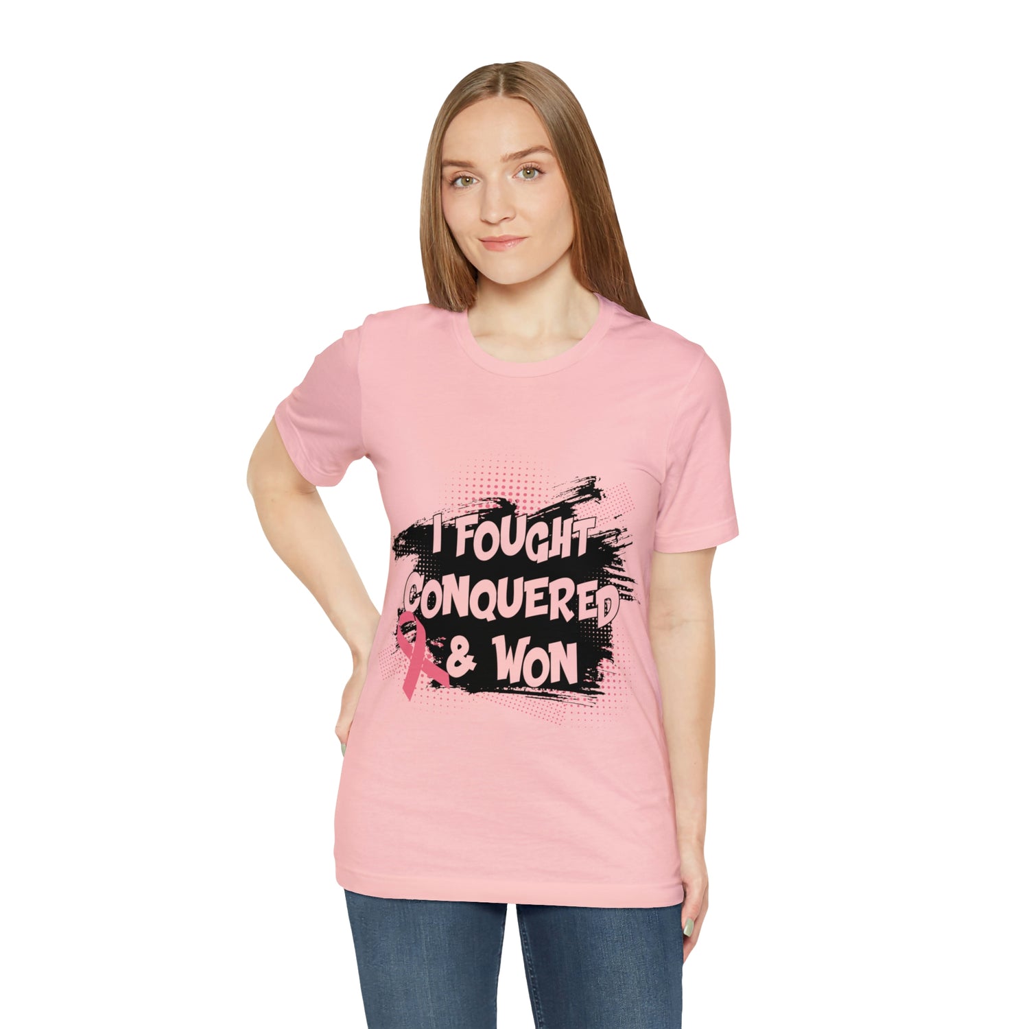 I Fought Conquered & Won - Unisex Jersey Short Sleeve Tee