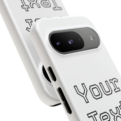 Custom Phone Case with Personalized Text, Tough Phone Cover, Unique Phone Accessory, Gift for Friends, Durable Mobile Case